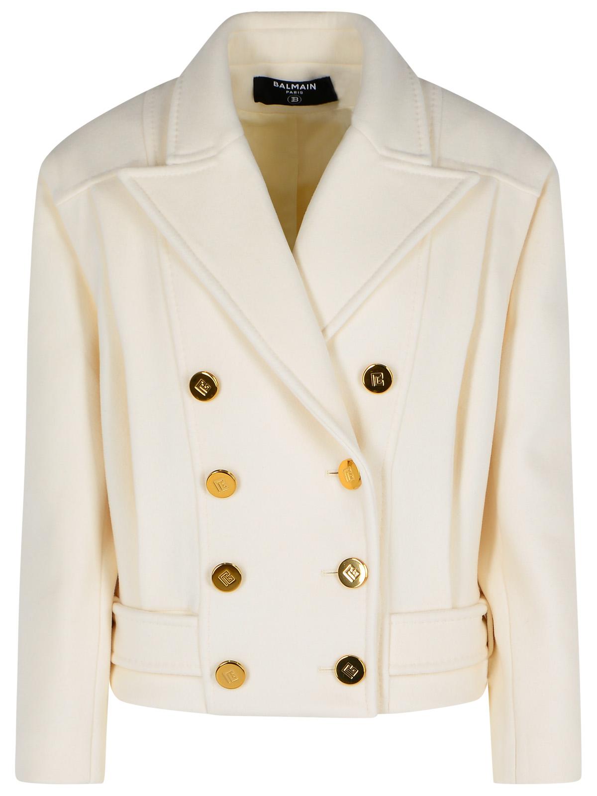 Balmain Short 'Caban' Virgin Wool And Cashmere Jacket Women BALMAIN