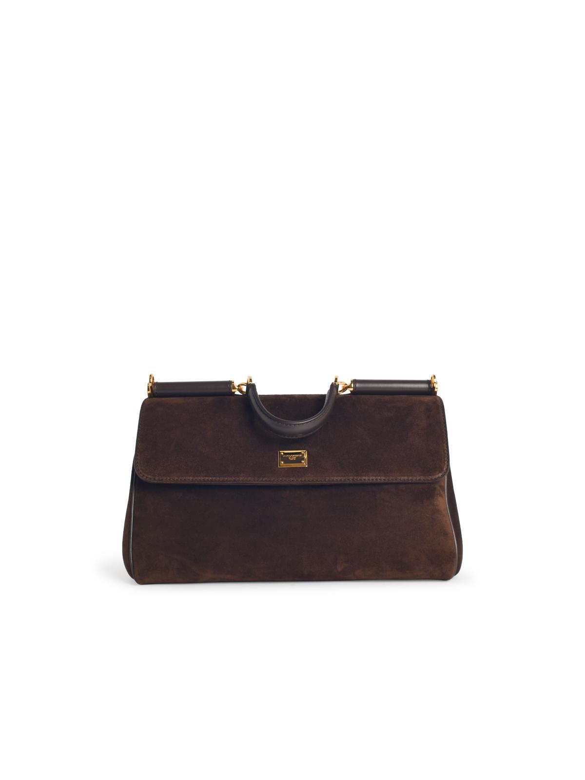 Dolce & Gabbana Sicily' Ebony Leather Bag Women DOLCE & GABBANA