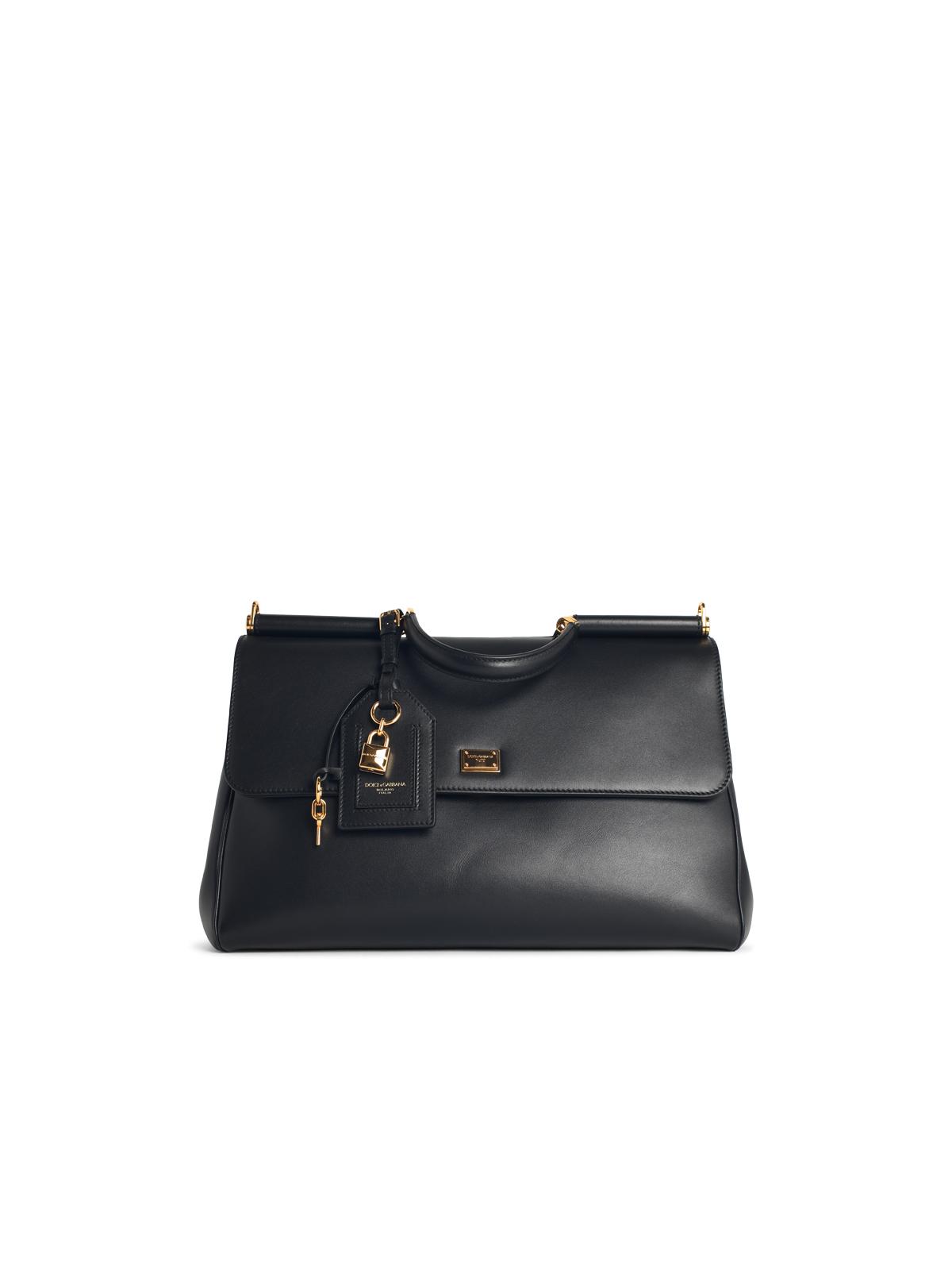 Dolce & Gabbana 'Sicily' Black Leather Handbag Women DOLCE & GABBANA
