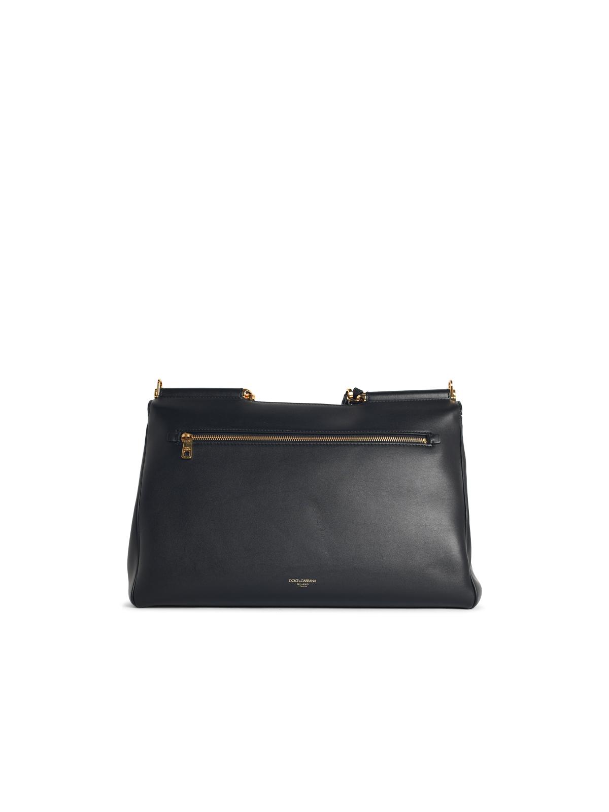 Dolce & Gabbana 'Sicily' Black Leather Handbag Women DOLCE & GABBANA