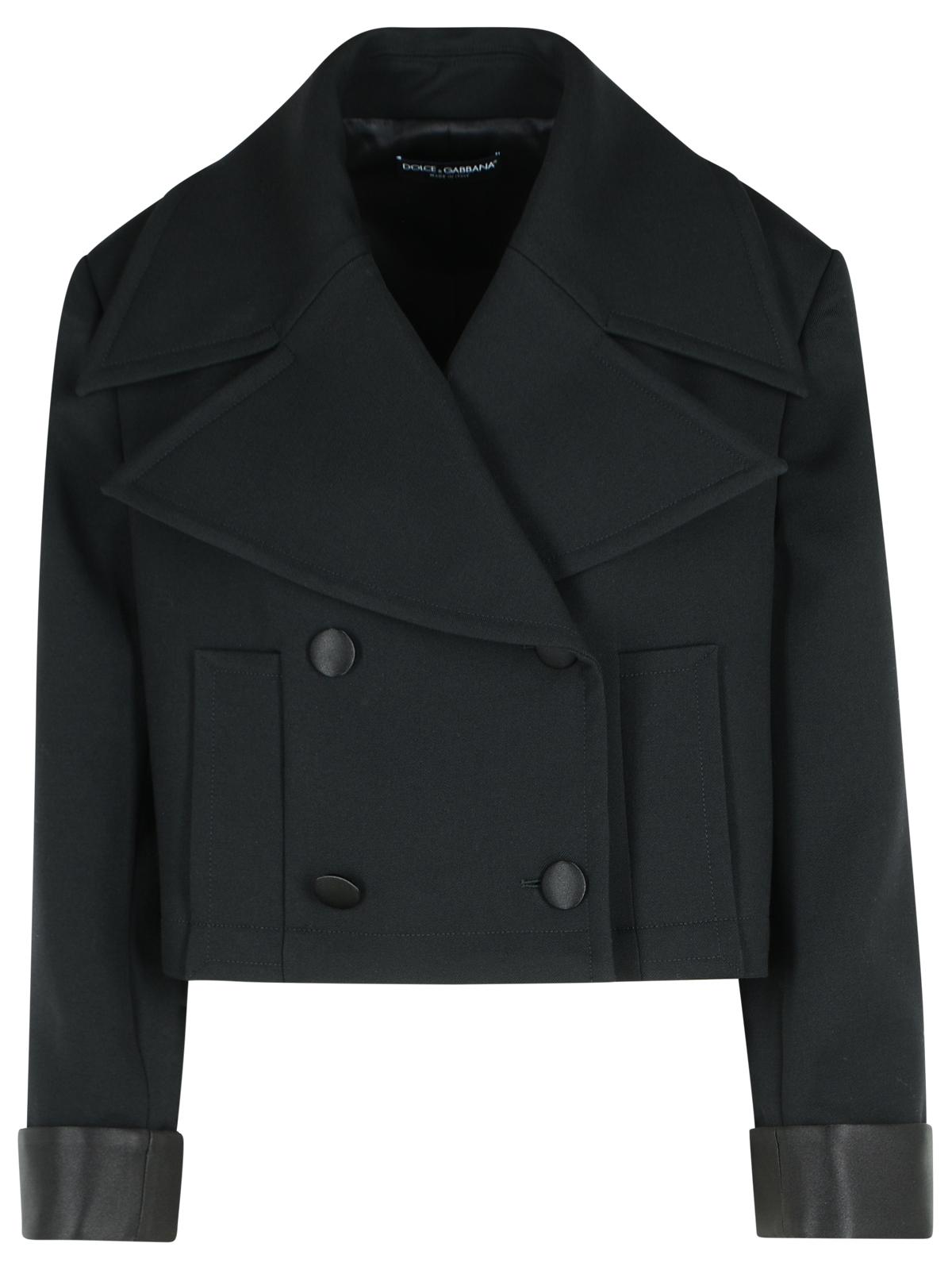 Dolce & Gabbana Black Virgin Wool Blend Jacket Women DOLCE & GABBANA