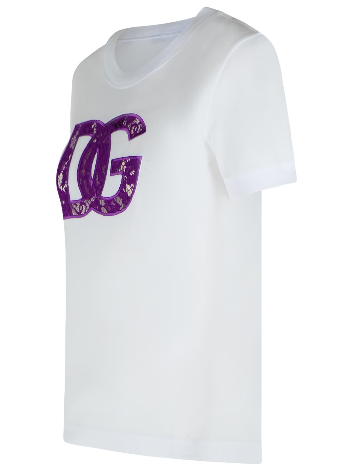 Dolce & Gabbana White Cotton T-Shirt Women DOLCE & GABBANA