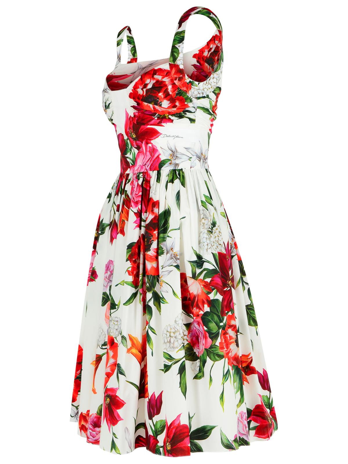 Dolce & Gabbana White Cotton Poplin Dress Women DOLCE & GABBANA