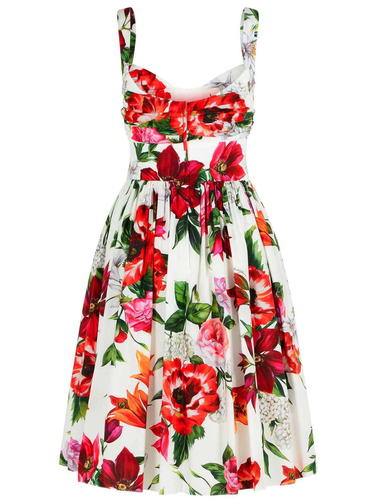 Dolce & Gabbana White Cotton Poplin Dress Women DOLCE & GABBANA
