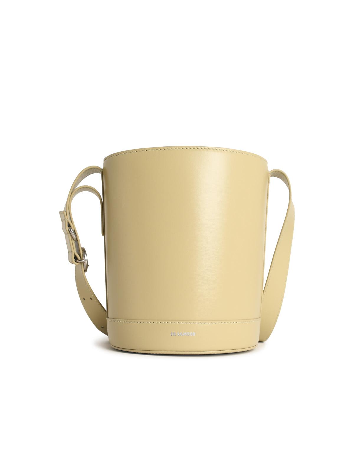 Jil Sander 'Cannolo' Bucket Bag In Almond Nappa Leather Women JIL SANDER