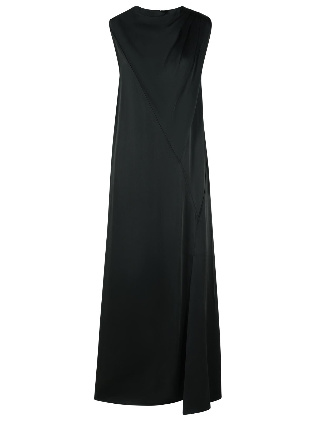 Jil Sander Dress In Black Acetate Blend Women JIL SANDER
