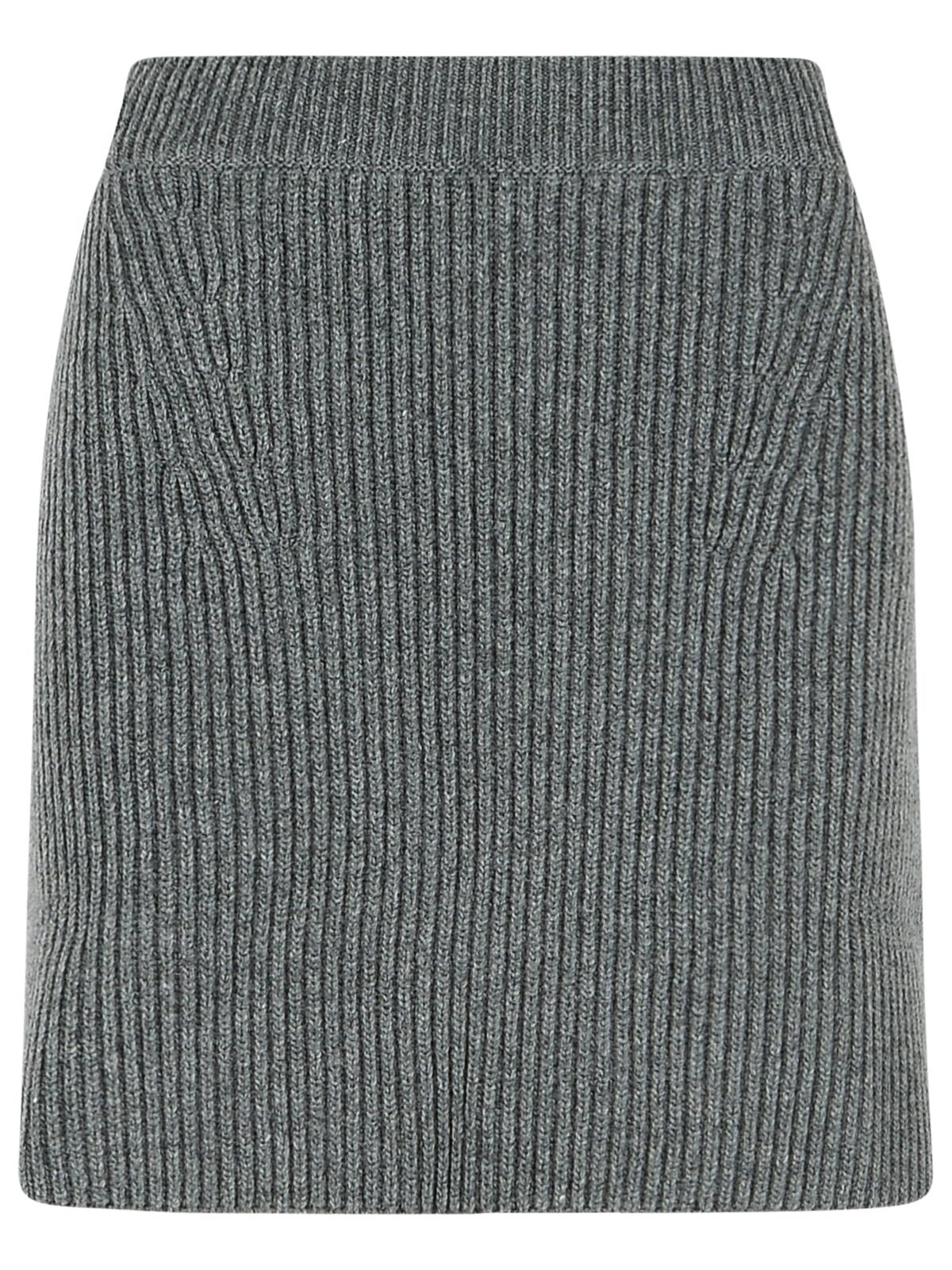 Jil Sander Grey Wool Miniskirt Women JIL SANDER