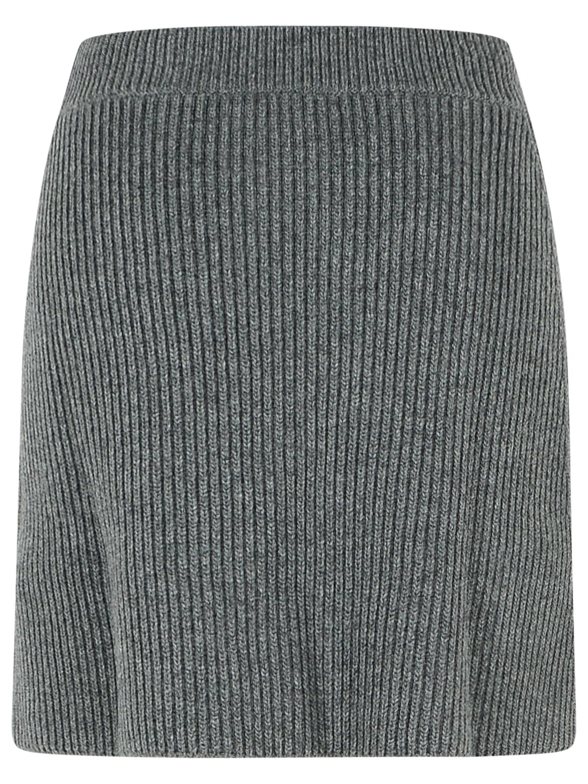 Jil Sander Grey Wool Miniskirt Women JIL SANDER