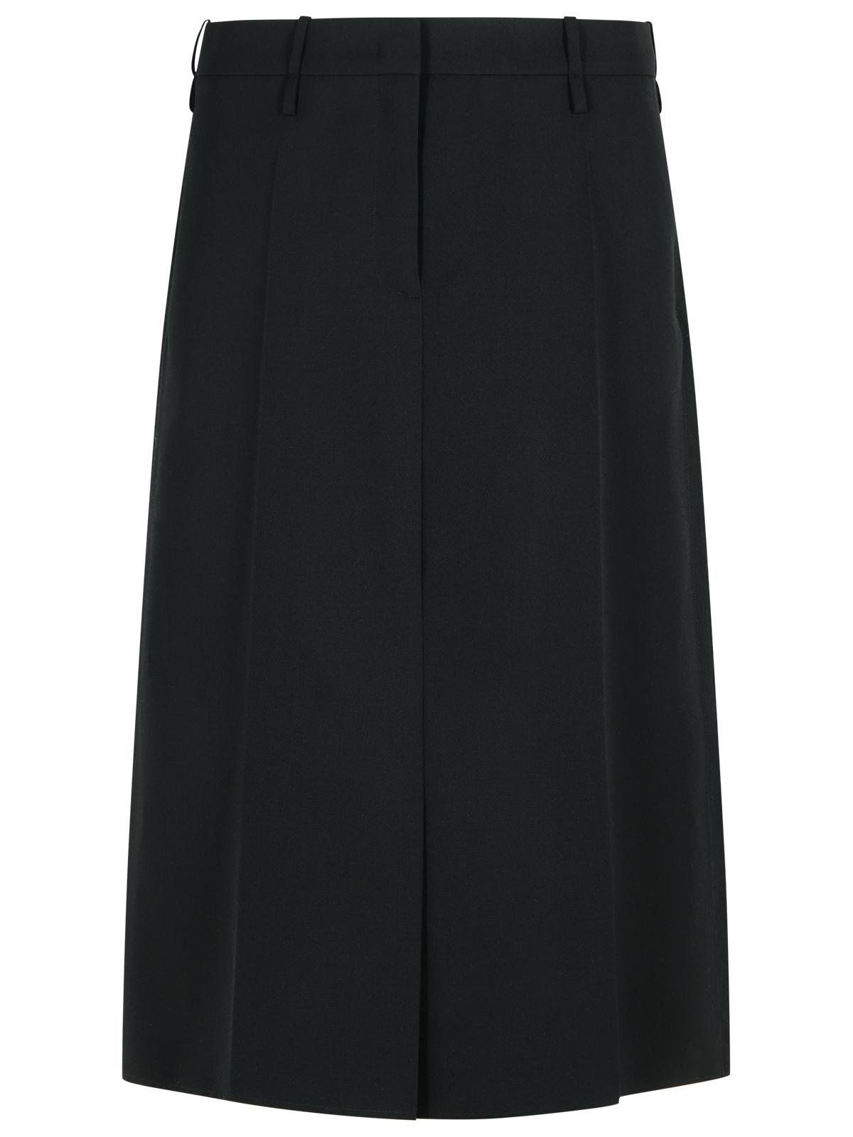 Jil Sander Black Wool Skirt Women JIL SANDER