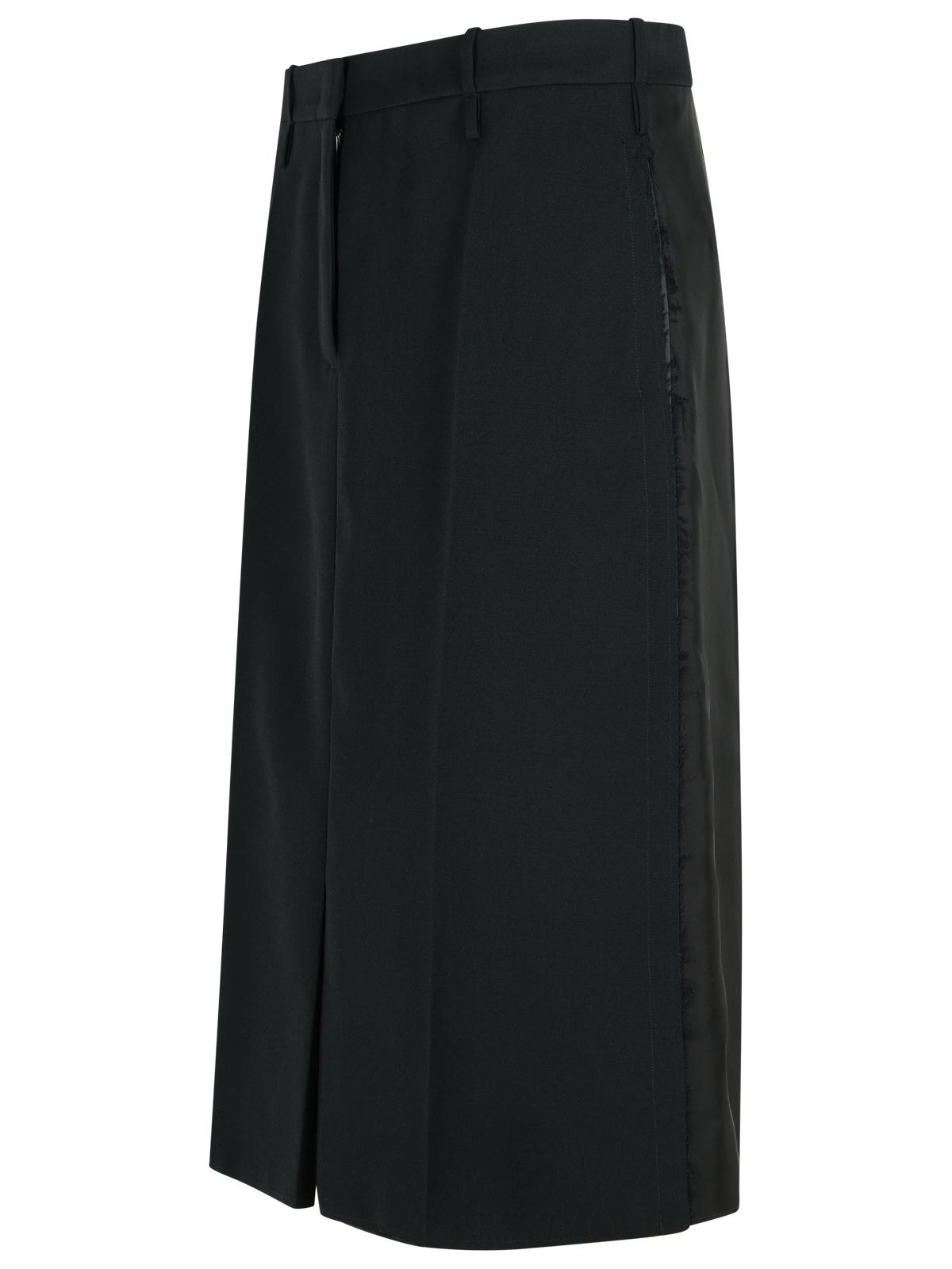 Jil Sander Black Wool Skirt Women JIL SANDER