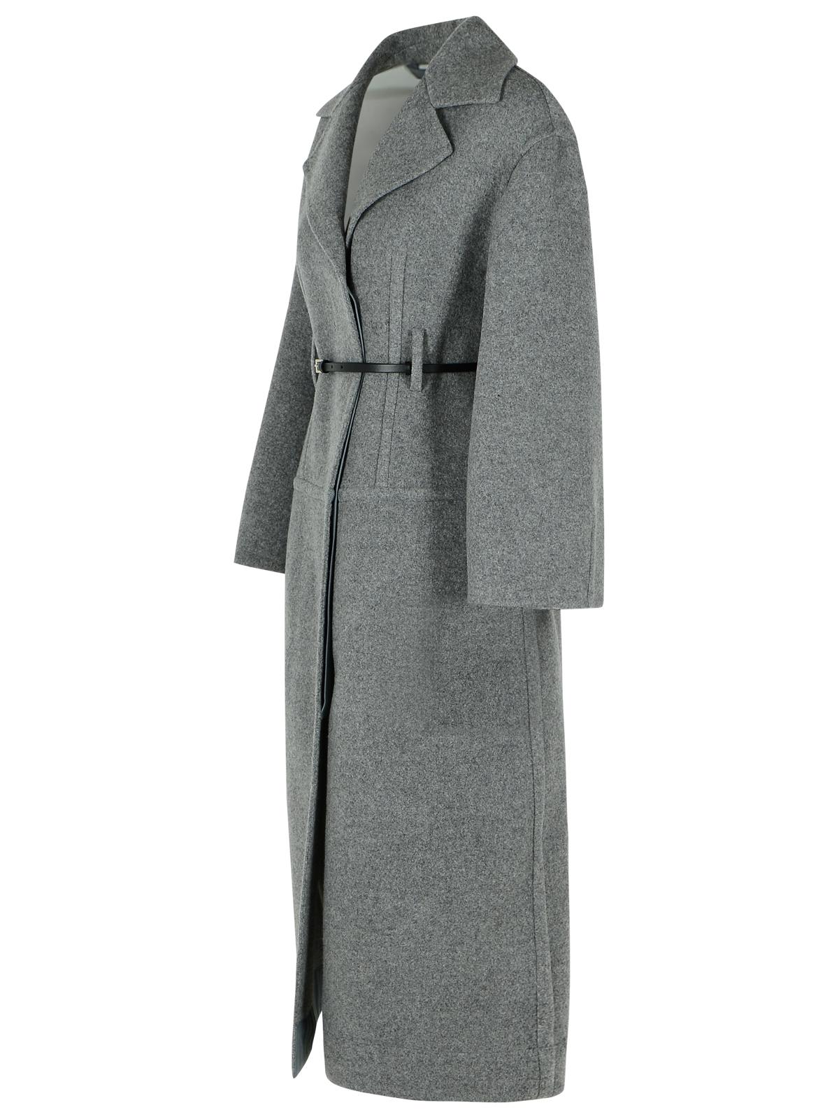 Jil Sander Grey Virgin Wool Coat Women JIL SANDER