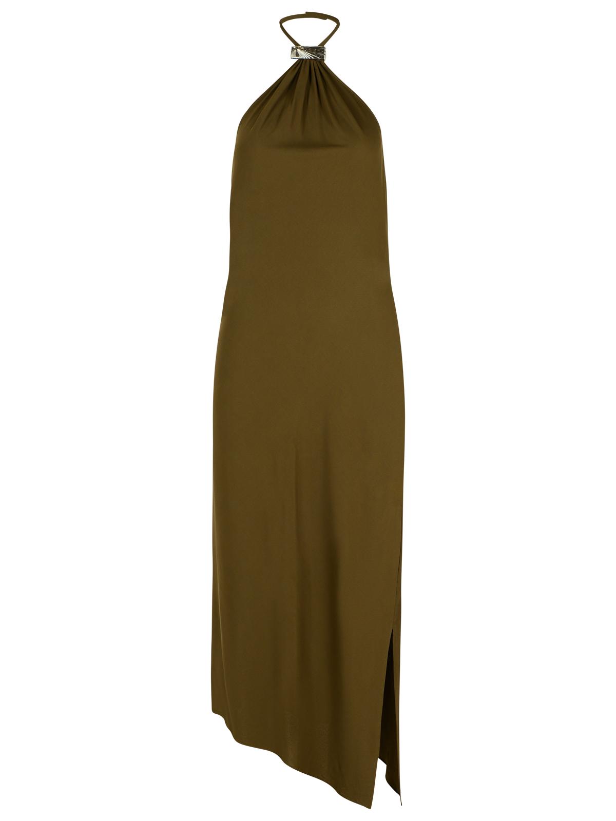 The Attico Green Viscose Dress Women THE ATTICO