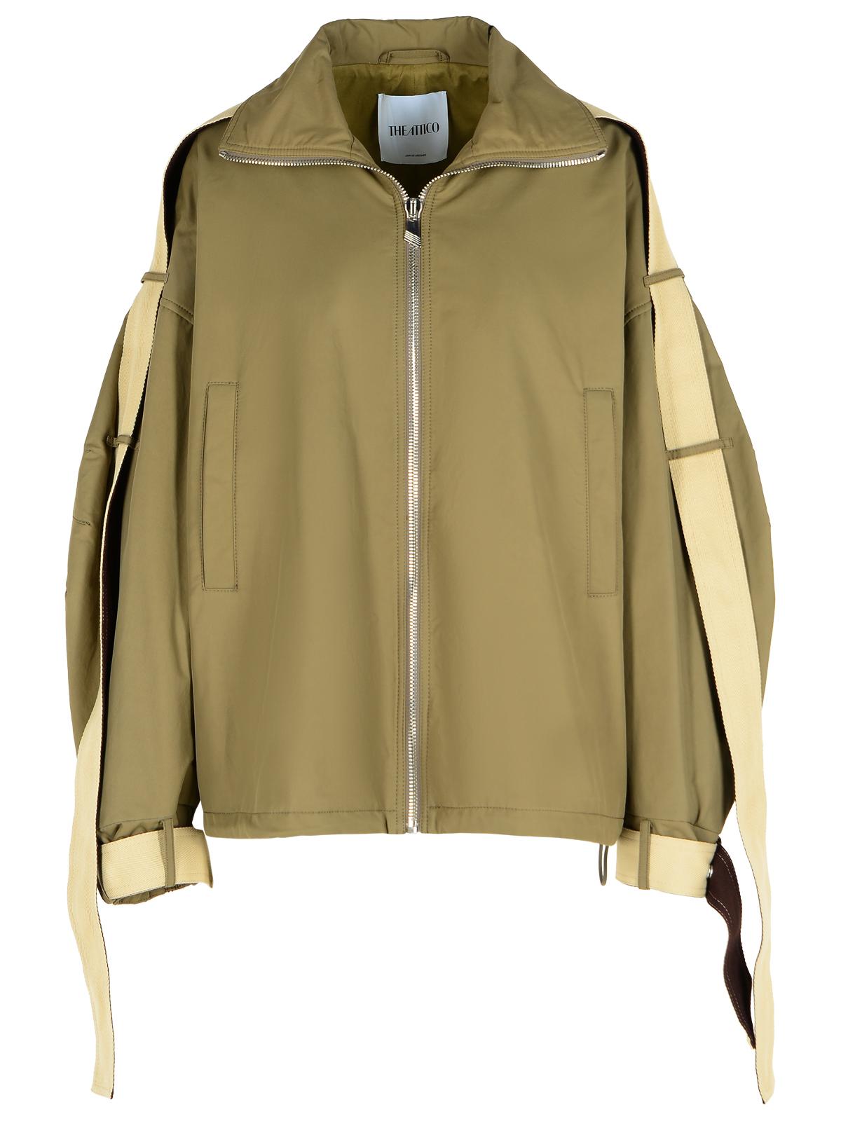 The Attico Green Cotton Blend Jacket Women THE ATTICO