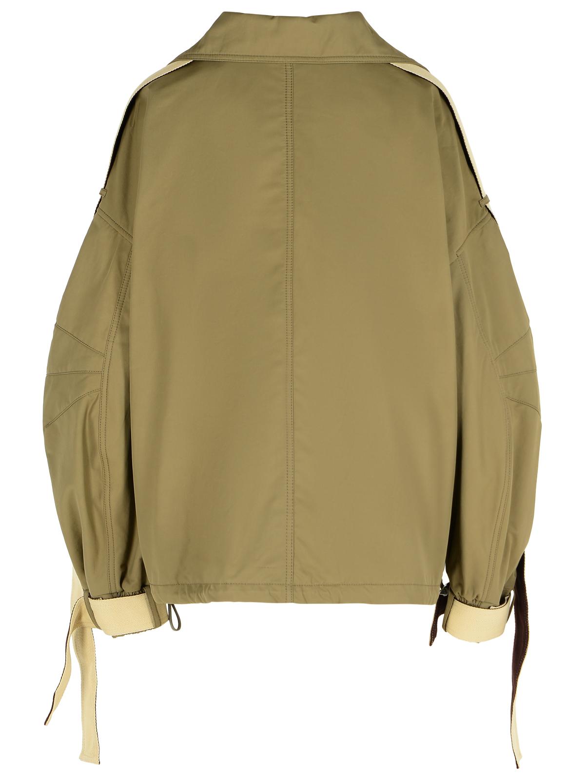 The Attico Green Cotton Blend Jacket Women THE ATTICO
