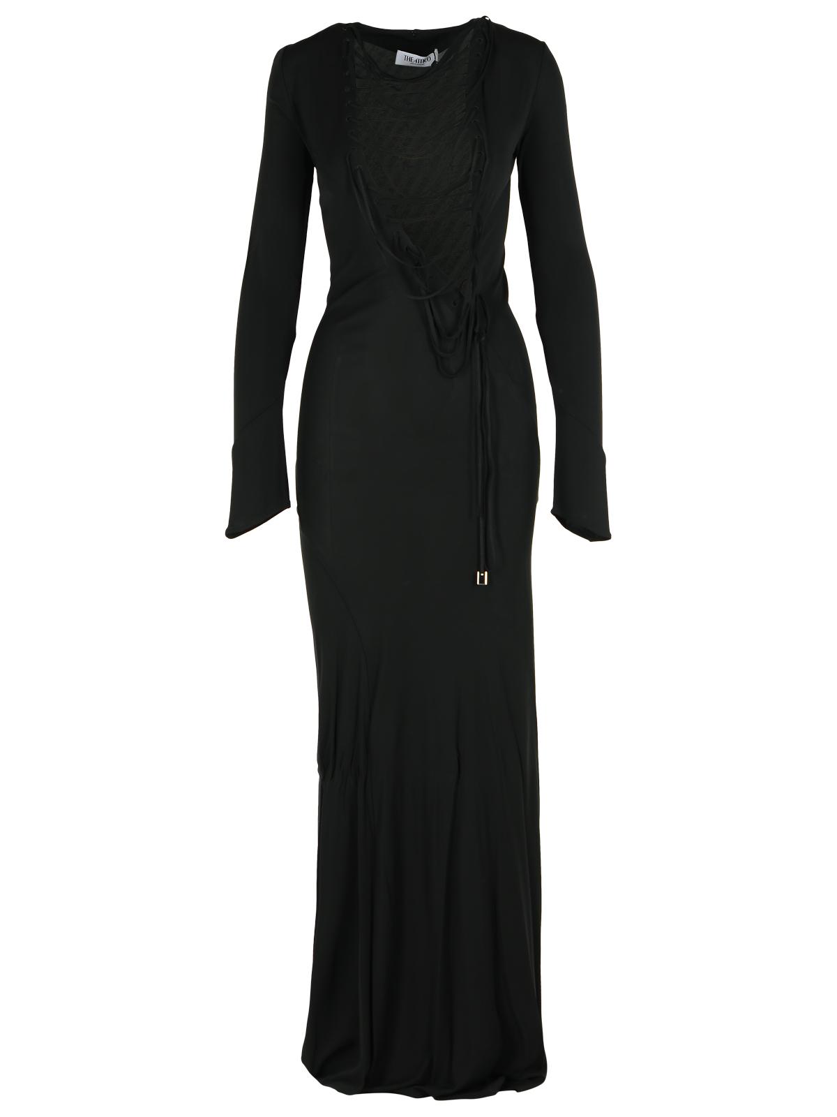 The Attico Black Viscose Dress Women THE ATTICO