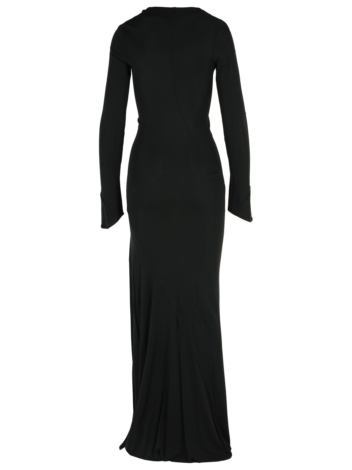 The Attico Black Viscose Dress Women THE ATTICO