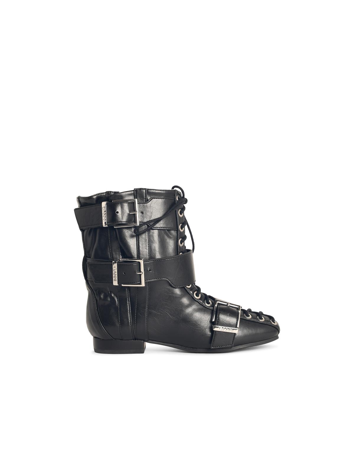 Ganni Black Synthetic Boots Women GANNI