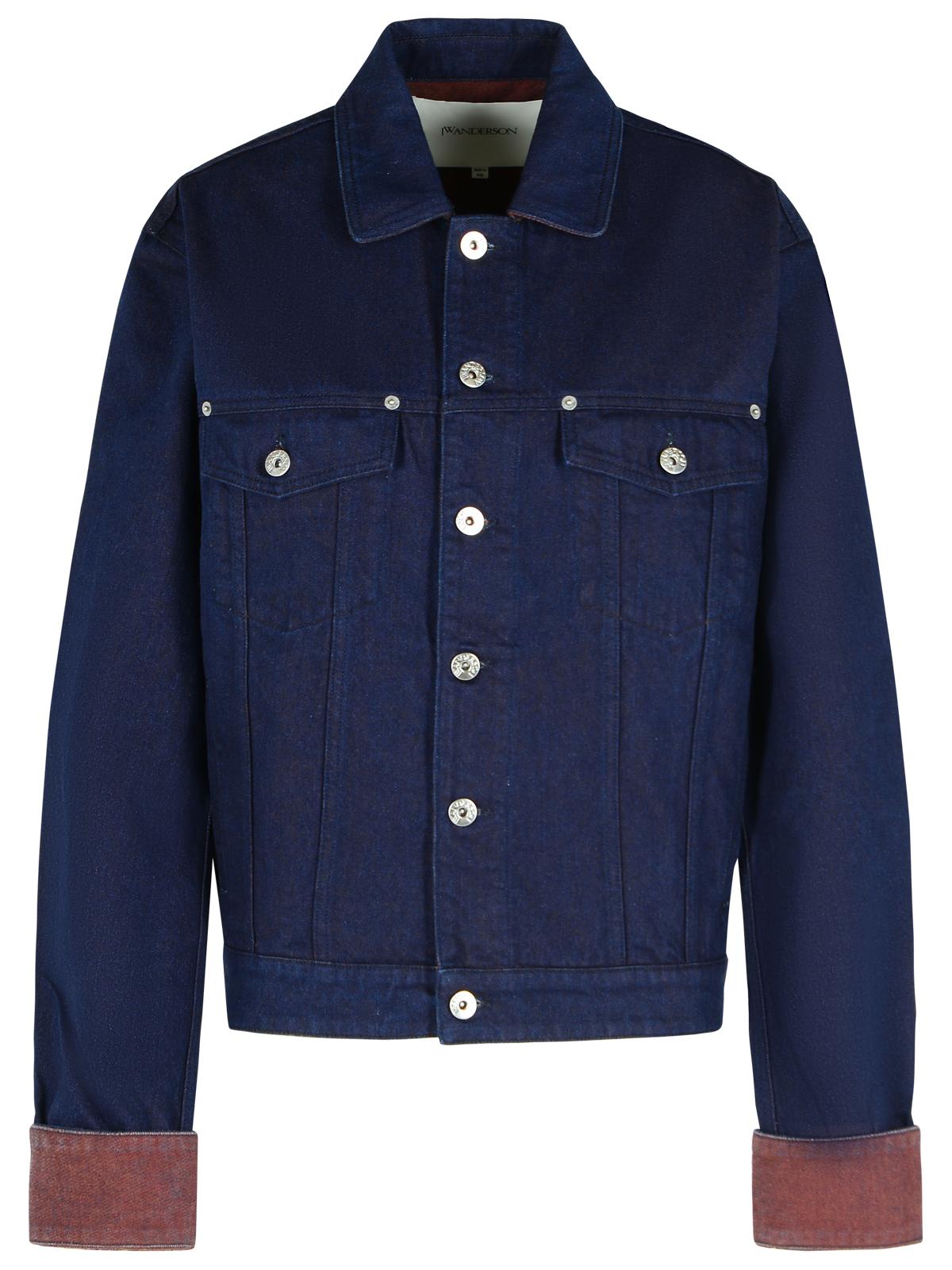 Jw Anderson Blue Cotton Jacket Women J.W. ANDERSON