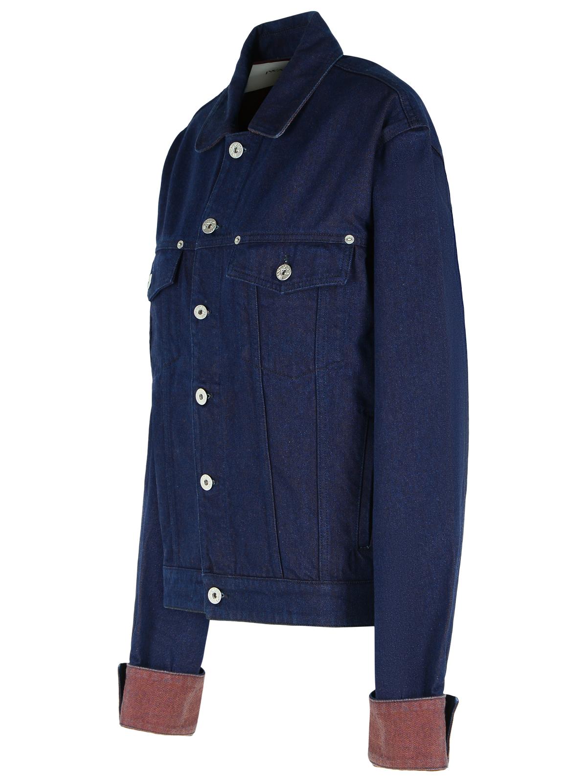 Jw Anderson Blue Cotton Jacket Women J.W. ANDERSON