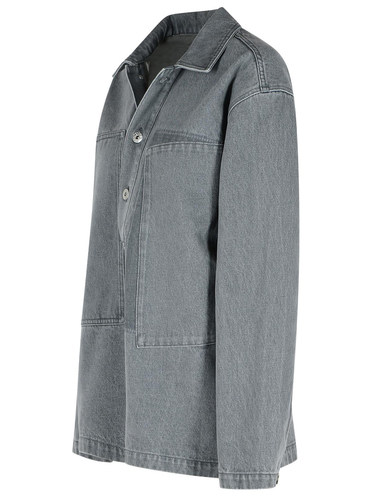 Jw Anderson 'Rugby' Grey Denim Shirt Women J.W. ANDERSON