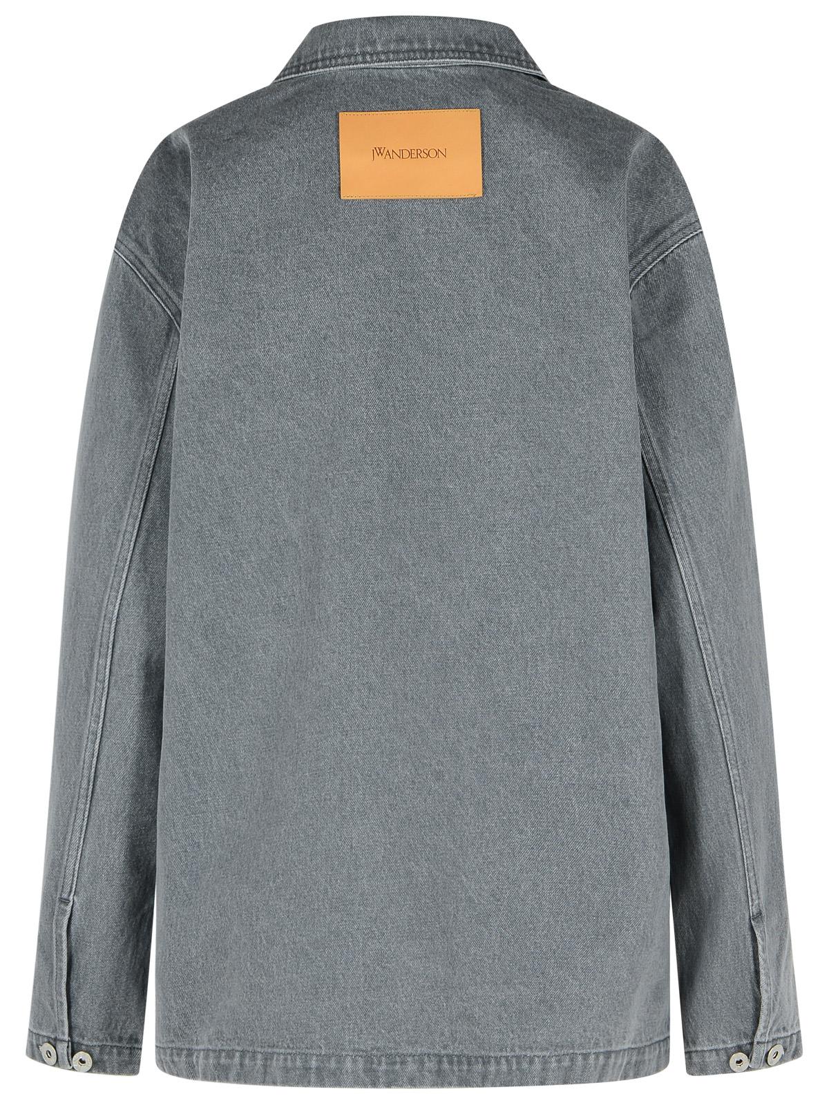 Jw Anderson 'Rugby' Grey Denim Shirt Women J.W. ANDERSON