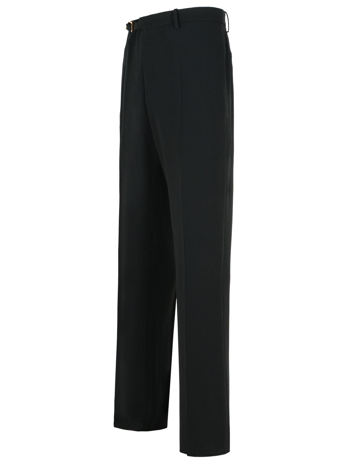 Versace Black Virgin Wool Blend Patalone Men VERSACE