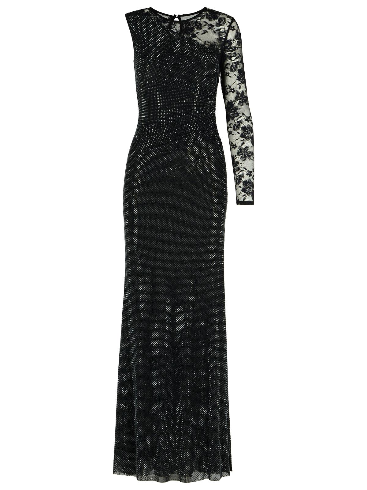 Self Portrait 'Rhinestone' Black Polyester Dress Women SELF PORTRAIT