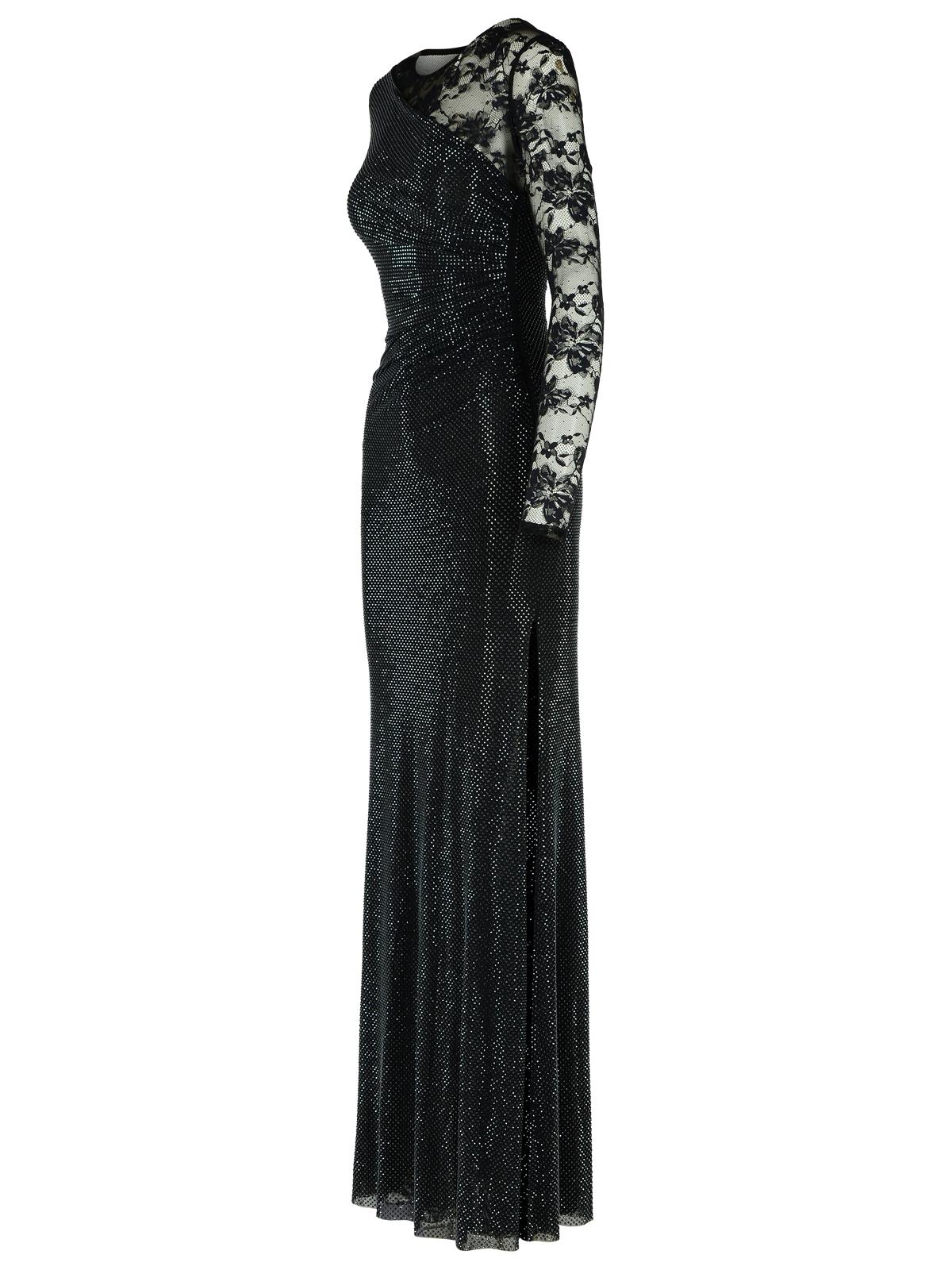 Self Portrait 'Rhinestone' Black Polyester Dress Women SELF PORTRAIT