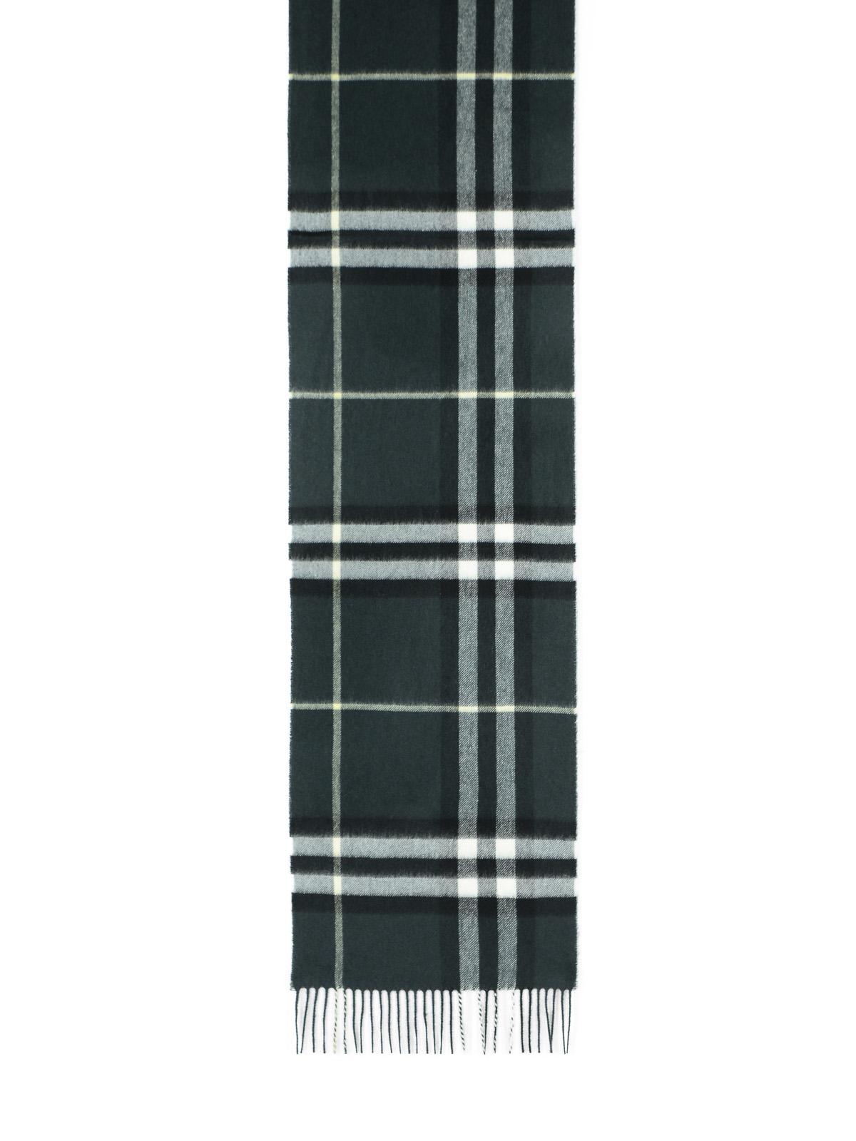 Burberry Green Cashmere Scarf Men BURBERRY