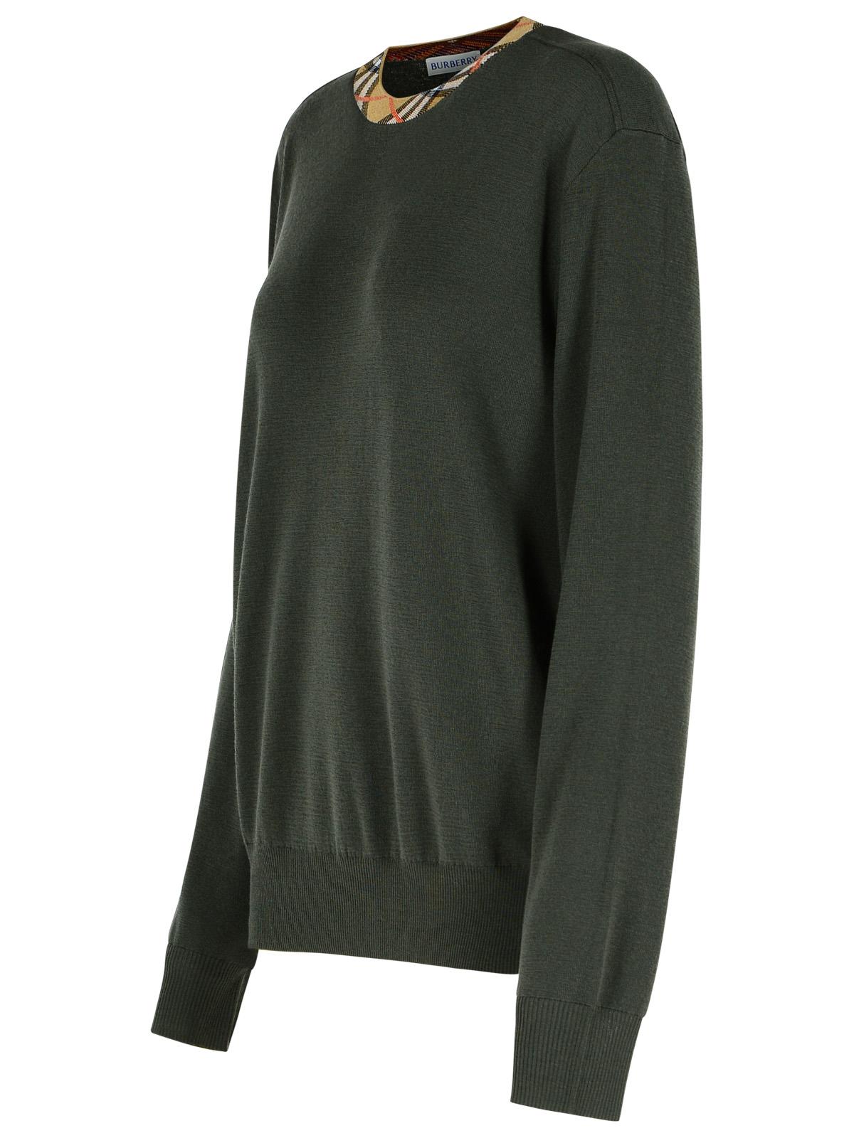 Burberry 'Michael' Dark Green Wool Sweater Men BURBERRY