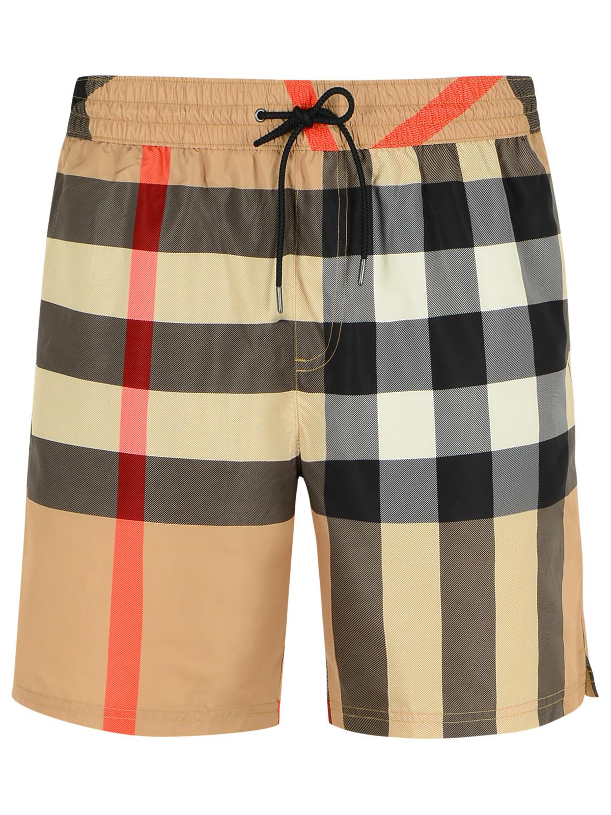 Burberry 'Guildes' Beige Polyester Swimsuit Men BURBERRY
