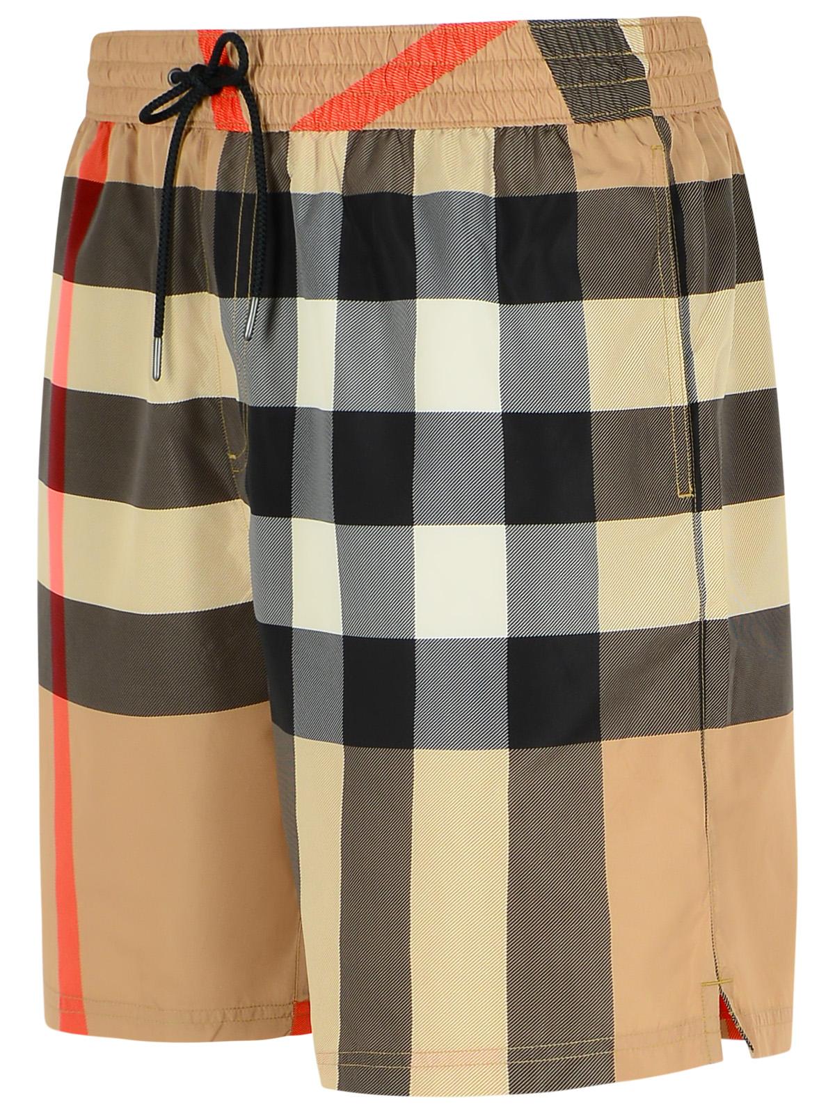Burberry 'Guildes' Beige Polyester Swimsuit Men BURBERRY