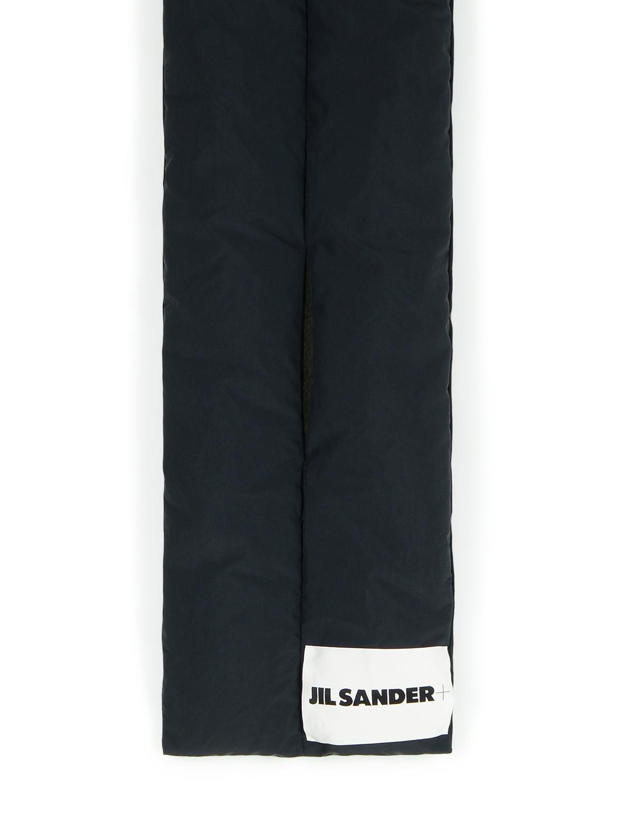 Jil Sander Black Polyester Scarf Men JIL SANDER