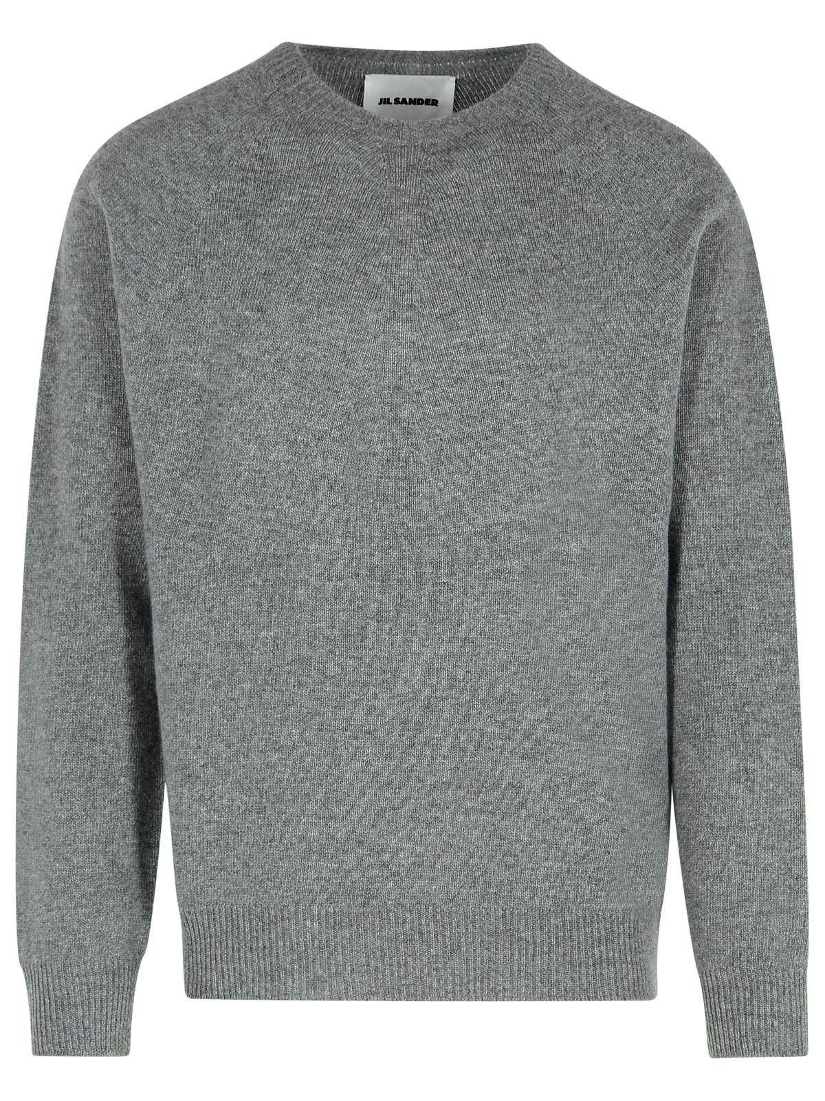 Jil Sander Grey Virgin Wool Blend Sweater Men JIL SANDER