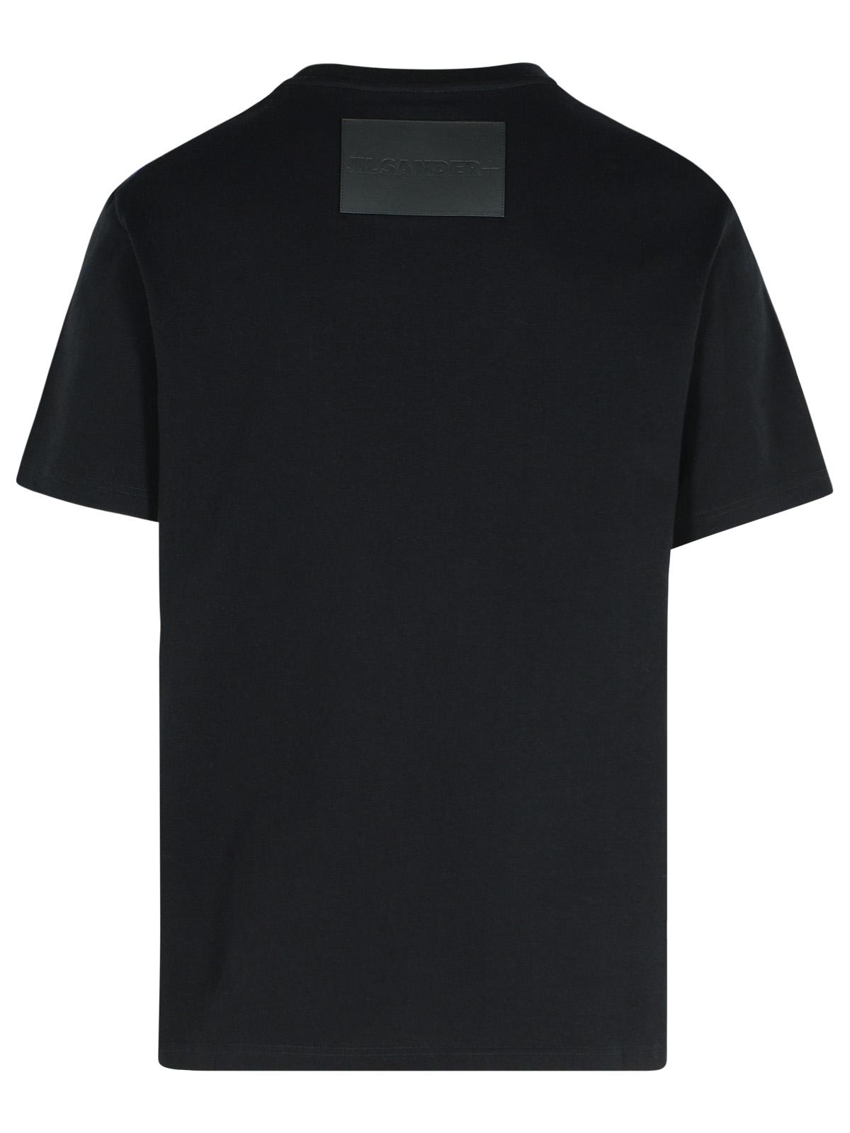 Jil Sander Black Cotton T-Shirt Men JIL SANDER