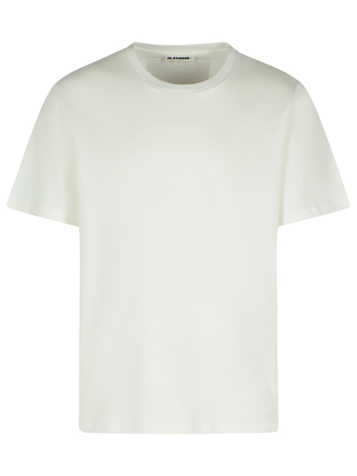 Jil Sander White Cotton T-Shirt Men