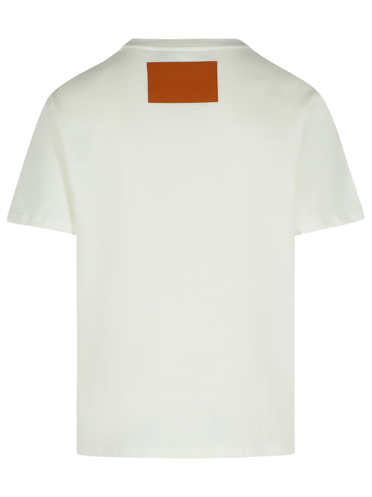 Jil Sander White Cotton T-Shirt Men