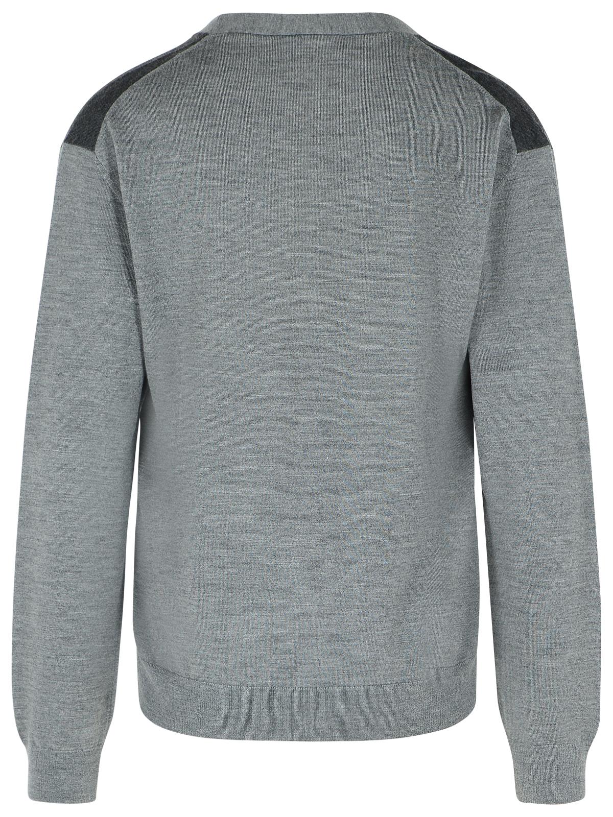 Lanvin Grey Wool Cardigan Men LANVIN