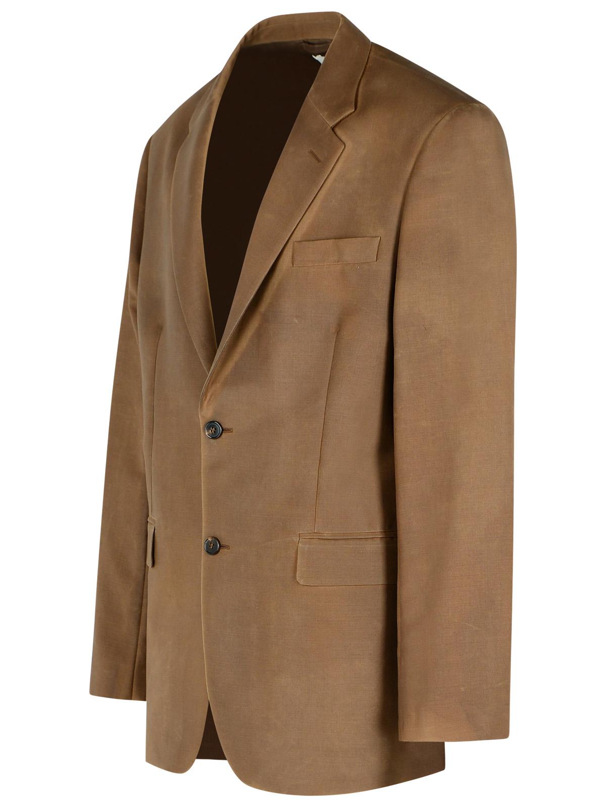 Maison Margiela Blazer In Mohair And Brown Wool Men MAISON MARGIELA