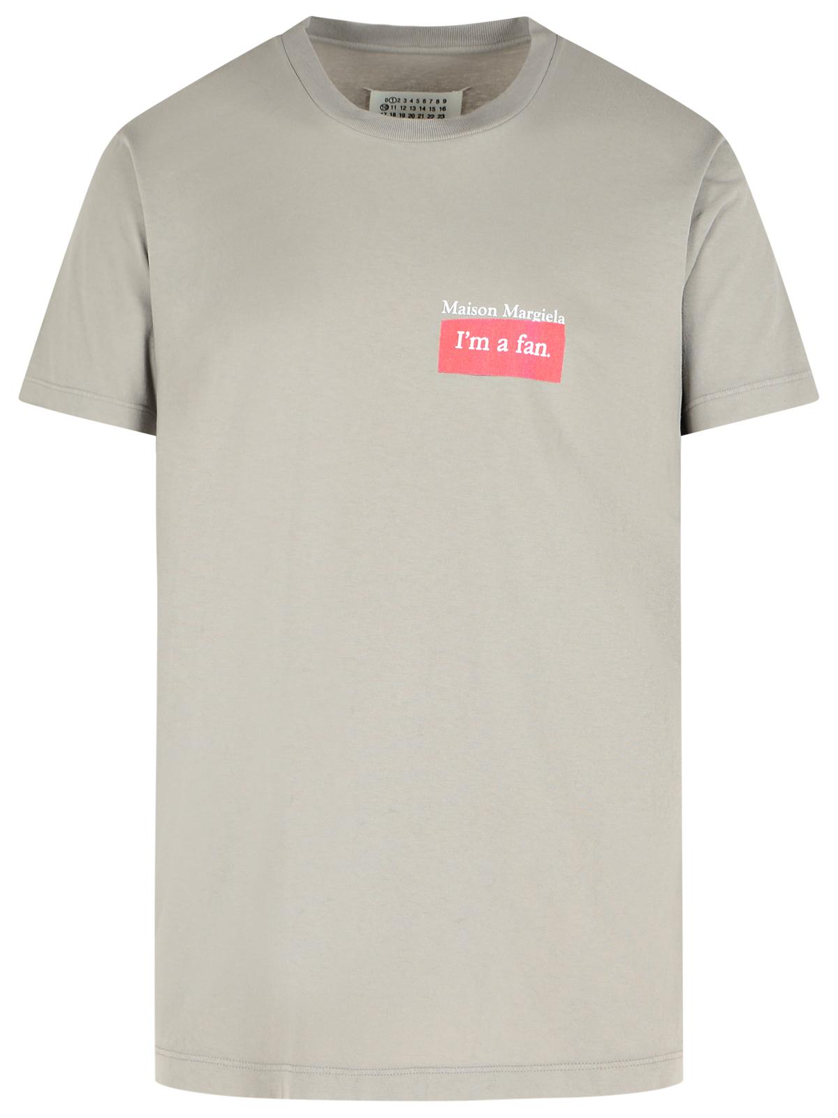 Maison Margiela Gray Cotton T-Shirt Men MAISON MARGIELA
