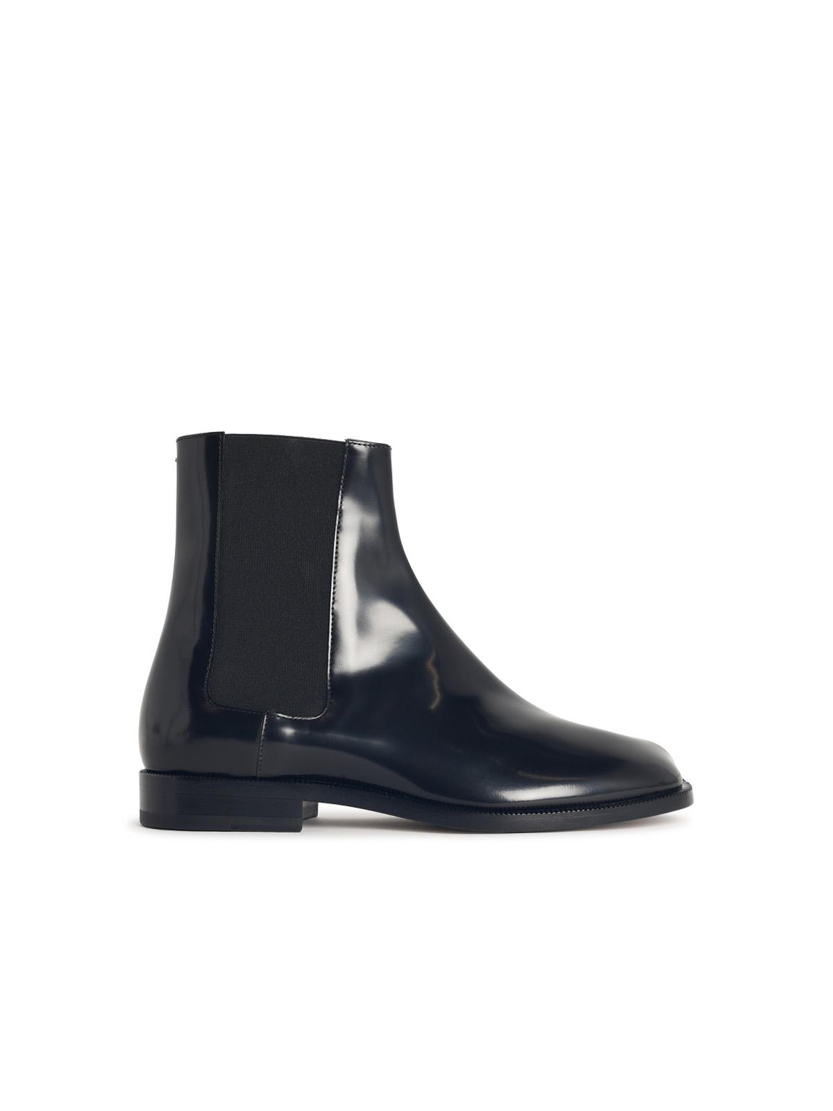 Maison Margiela Black Leather Tabi Ankle Boots Men MAISON MARGIELA