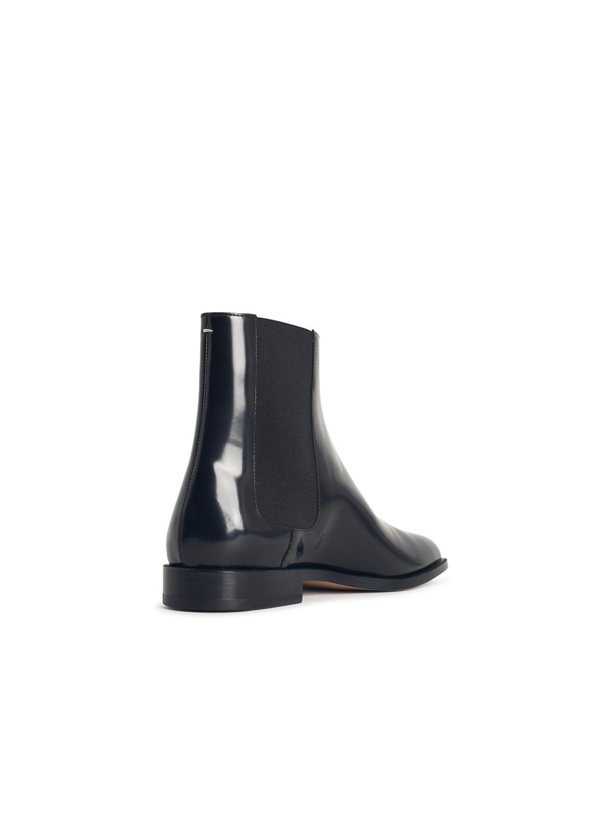 Maison Margiela Black Leather Tabi Ankle Boots Men MAISON MARGIELA