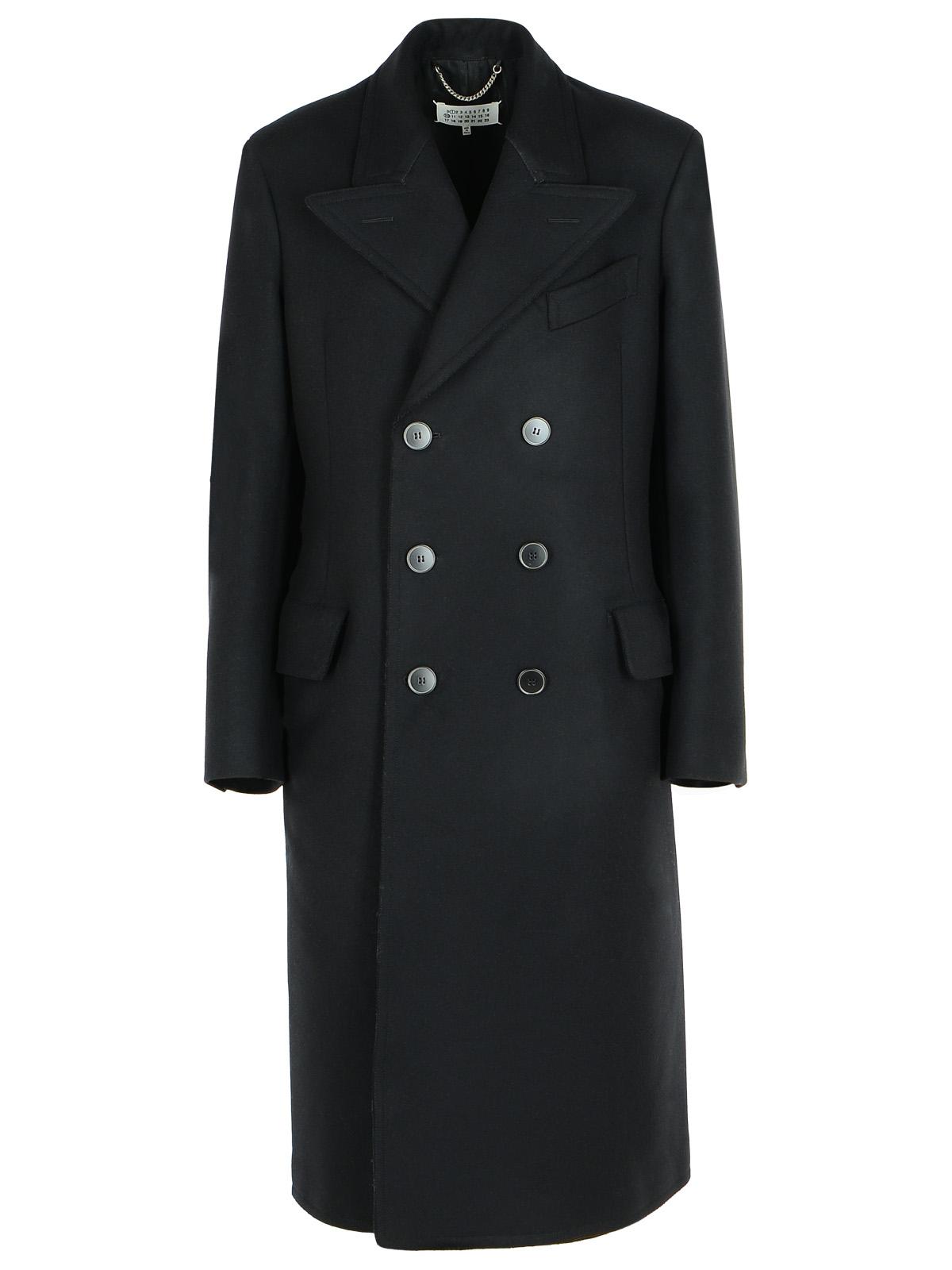 Maison Margiela Black Virgin Wool Coat Women MAISON MARGIELA