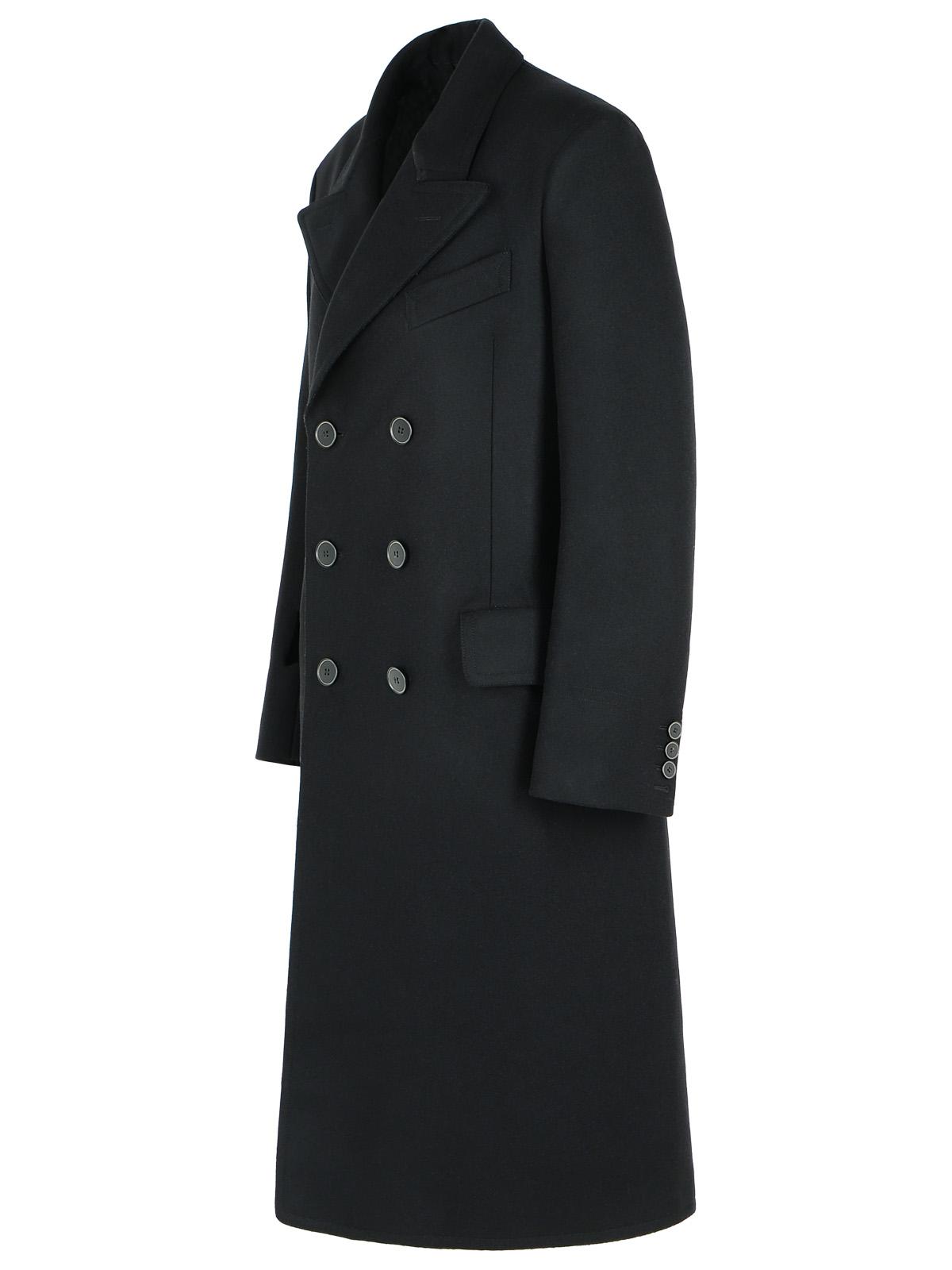 Maison Margiela Black Virgin Wool Coat Women MAISON MARGIELA