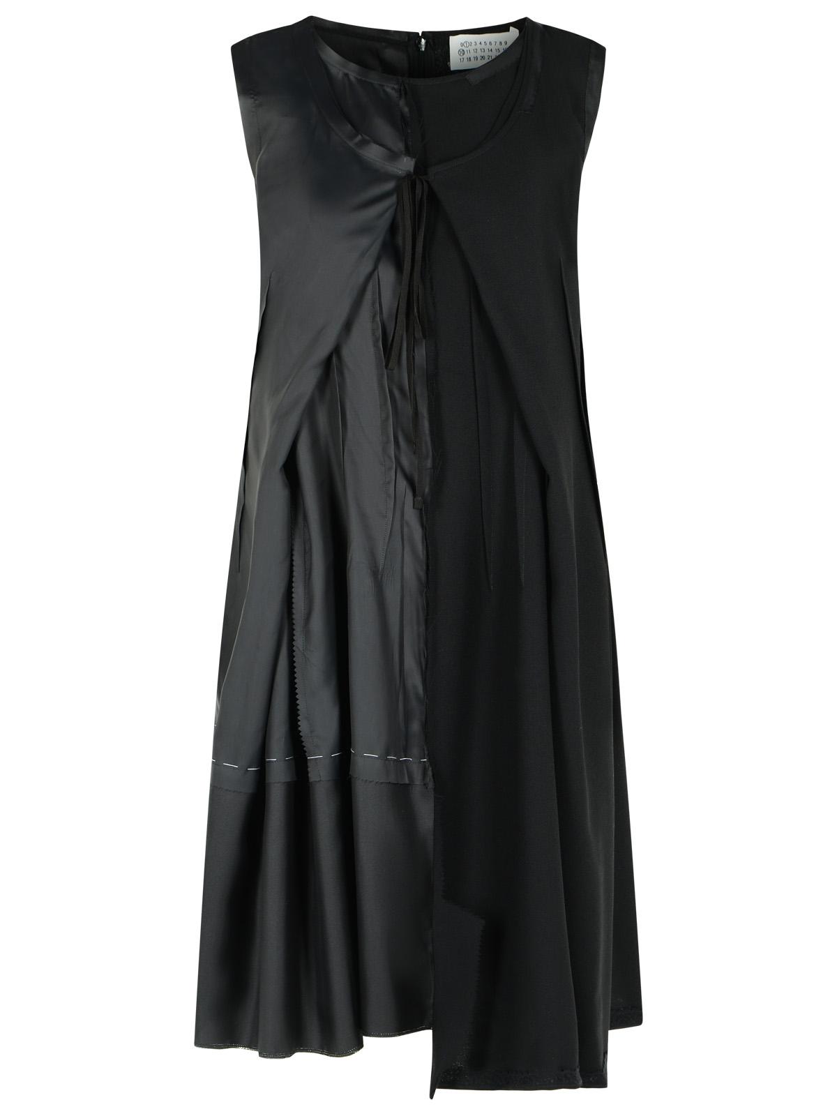 Maison Margiela Black Cupro Blend Dress Women MAISON MARGIELA