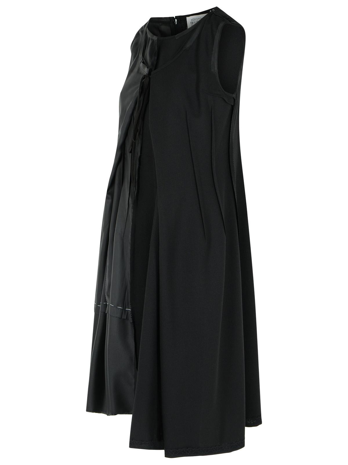 Maison Margiela Black Cupro Blend Dress Women MAISON MARGIELA