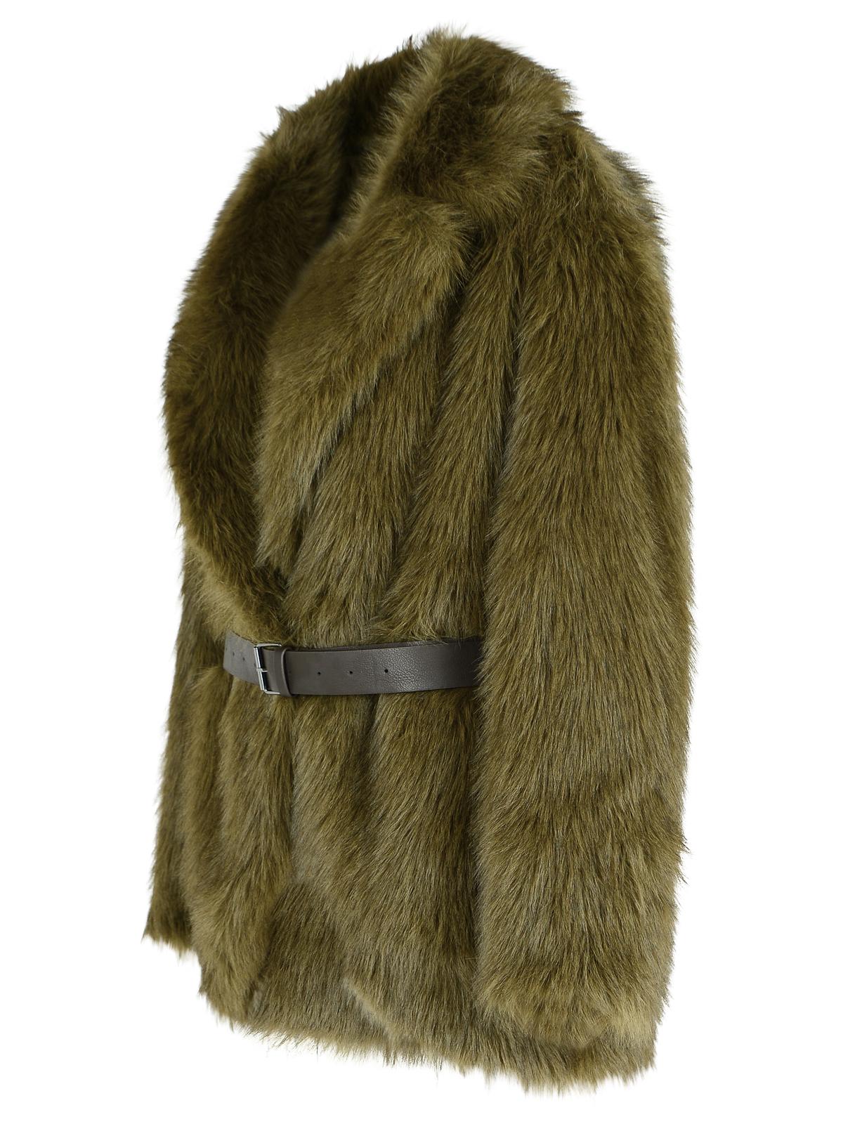 P.A.R.O.S.H. Green Faux Fur Women P.A.R.O.S.H.