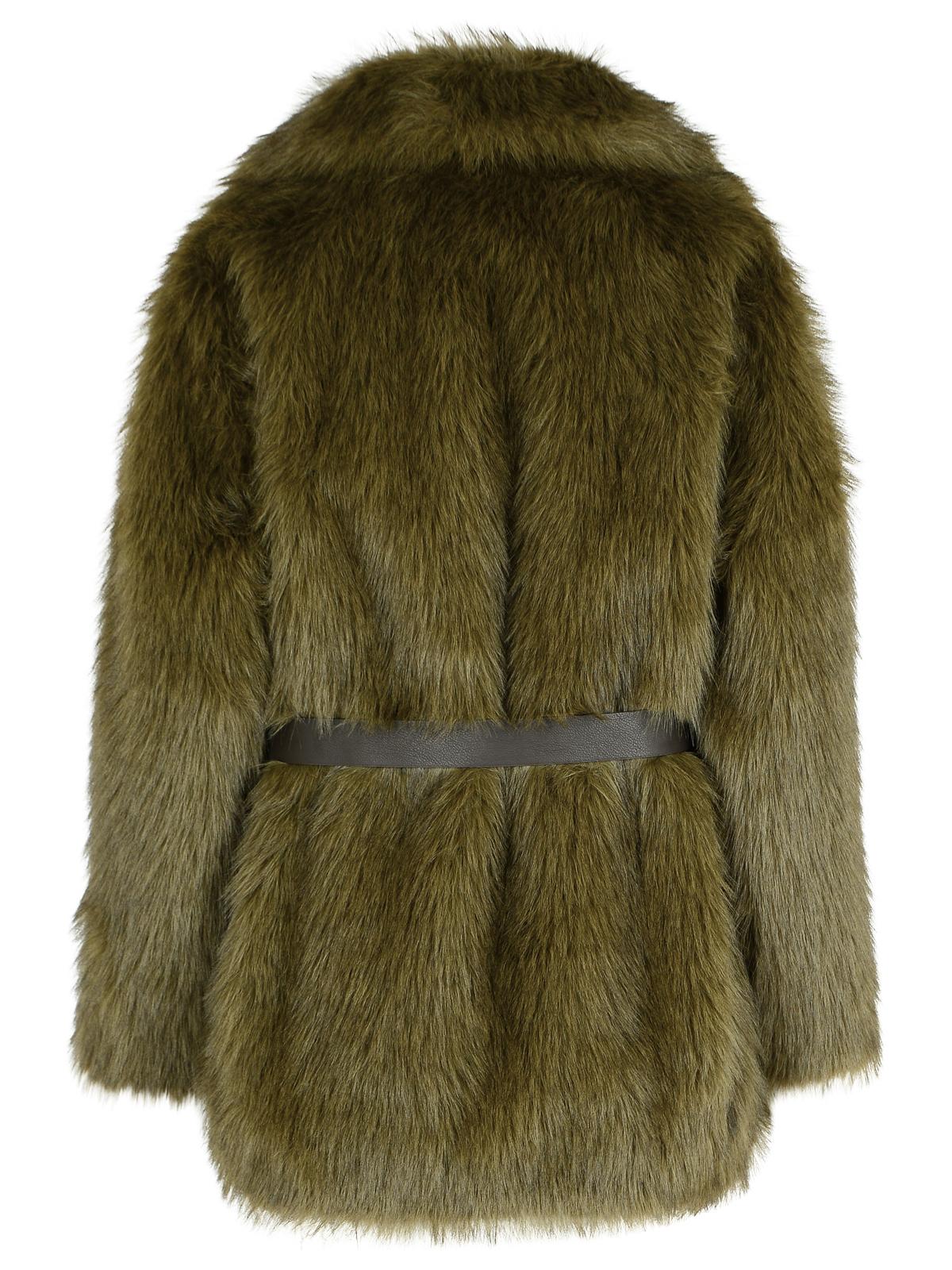 P.A.R.O.S.H. Green Faux Fur Women P.A.R.O.S.H.