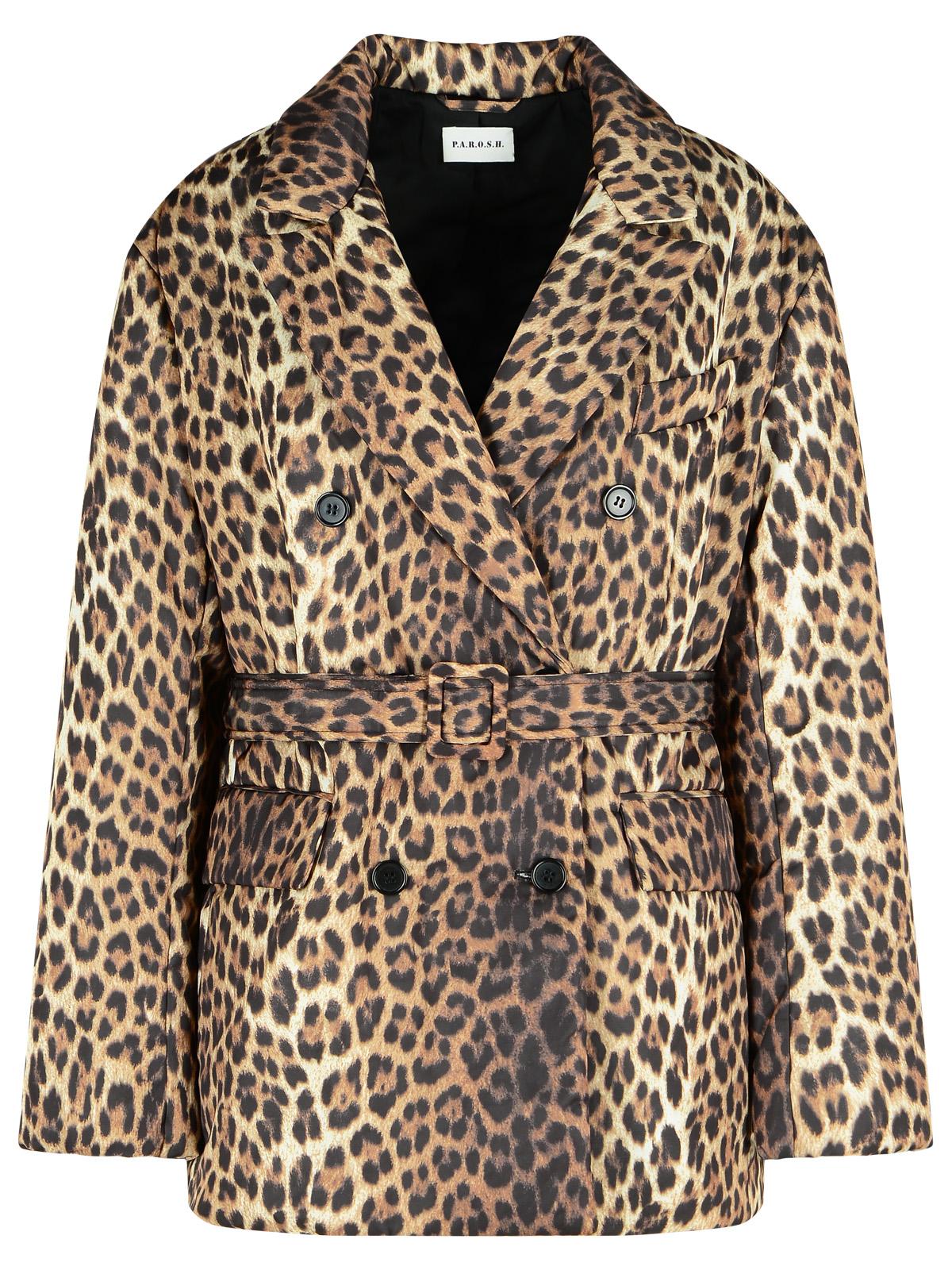 P.A.R.O.S.H. 'Pupil' Leopard Print Polyester Jacket Women P.A.R.O.S.H.