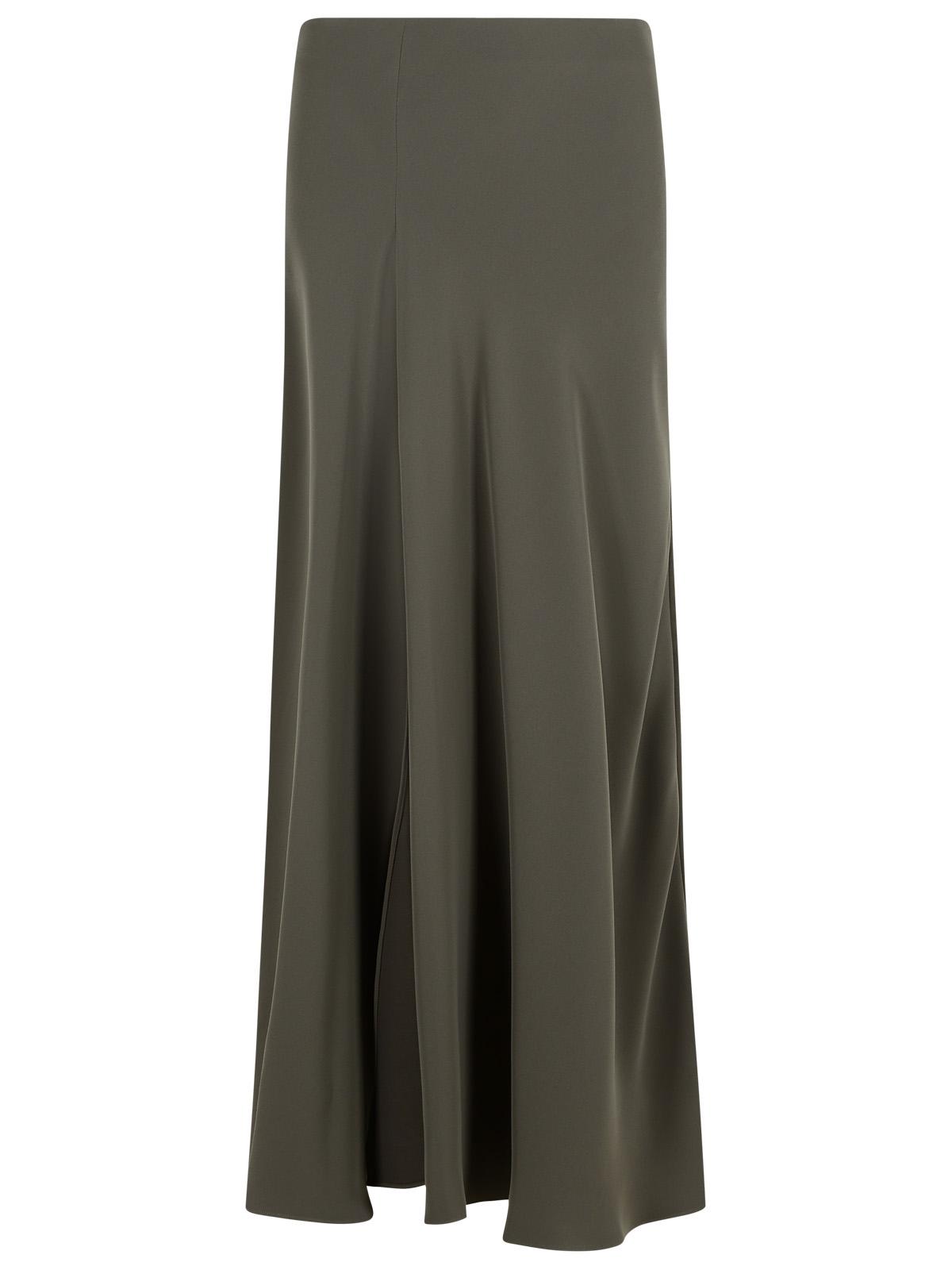 P.A.R.O.S.H. 'Poker' Long Skirt In Grey Polyester Women P.A.R.O.S.H.